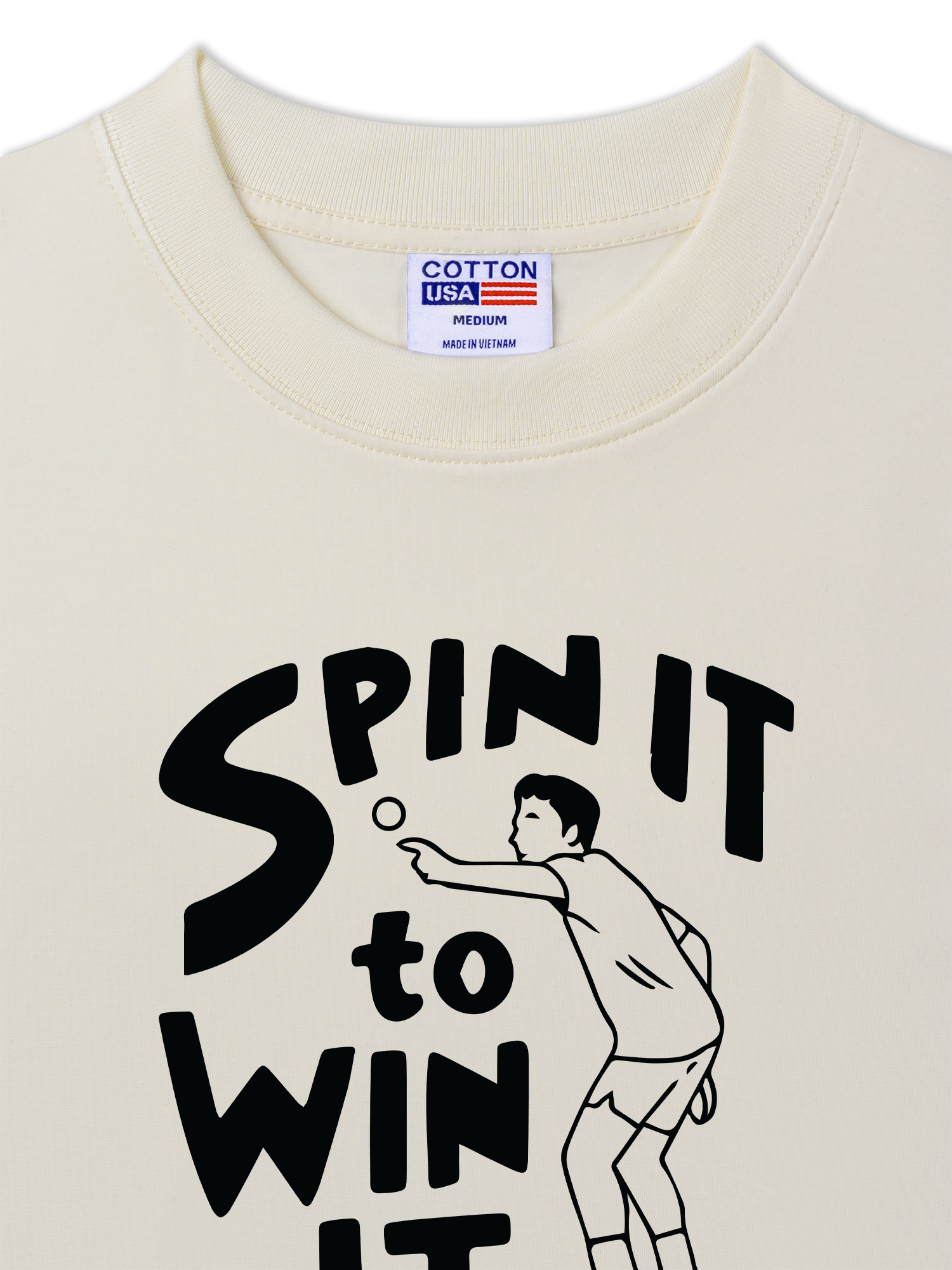 Áo Thun Relaxed Fit Spin To Win