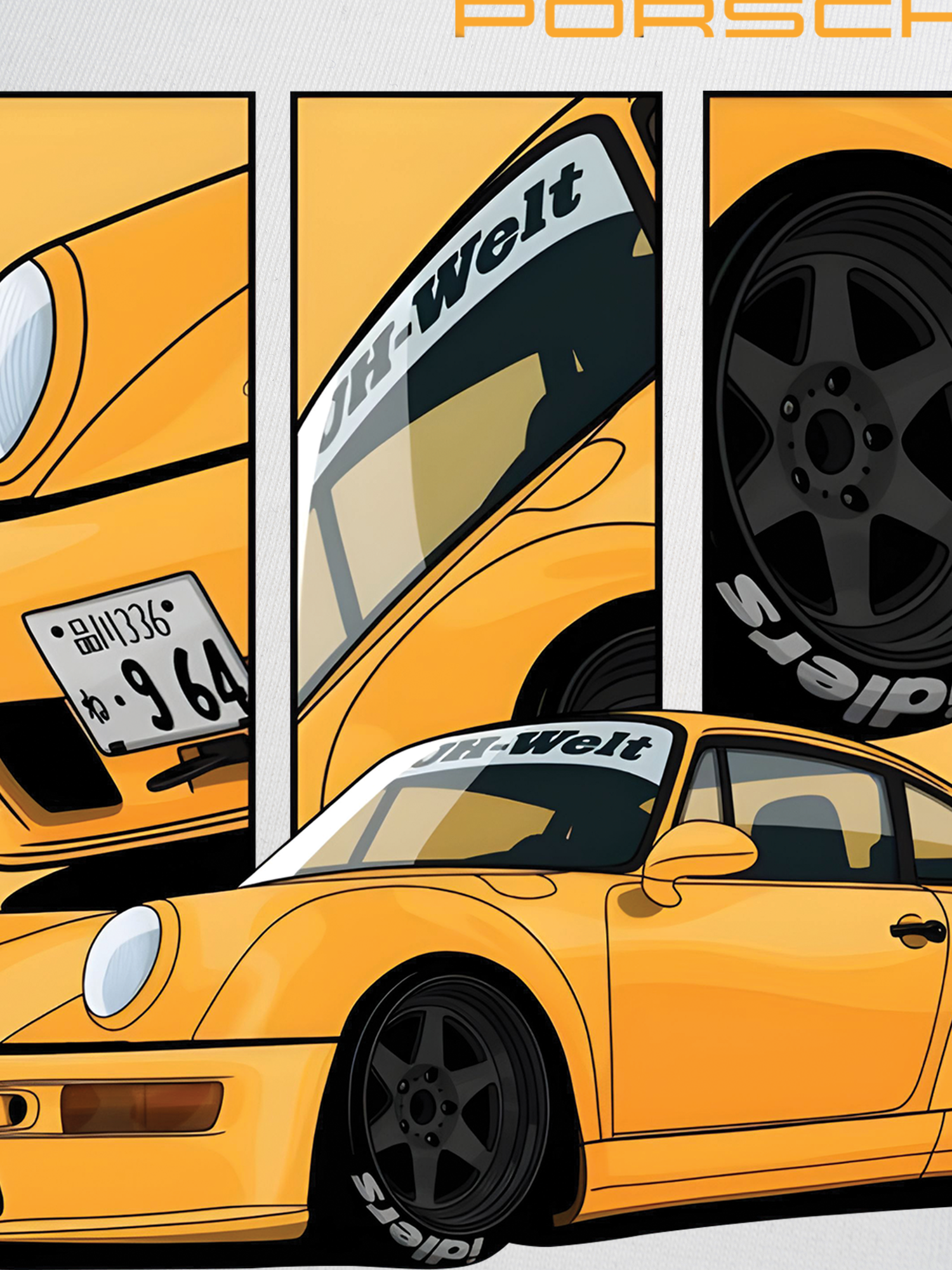 Áo Thun Ringer Relaxed Fit PORSCHE JH-Welt