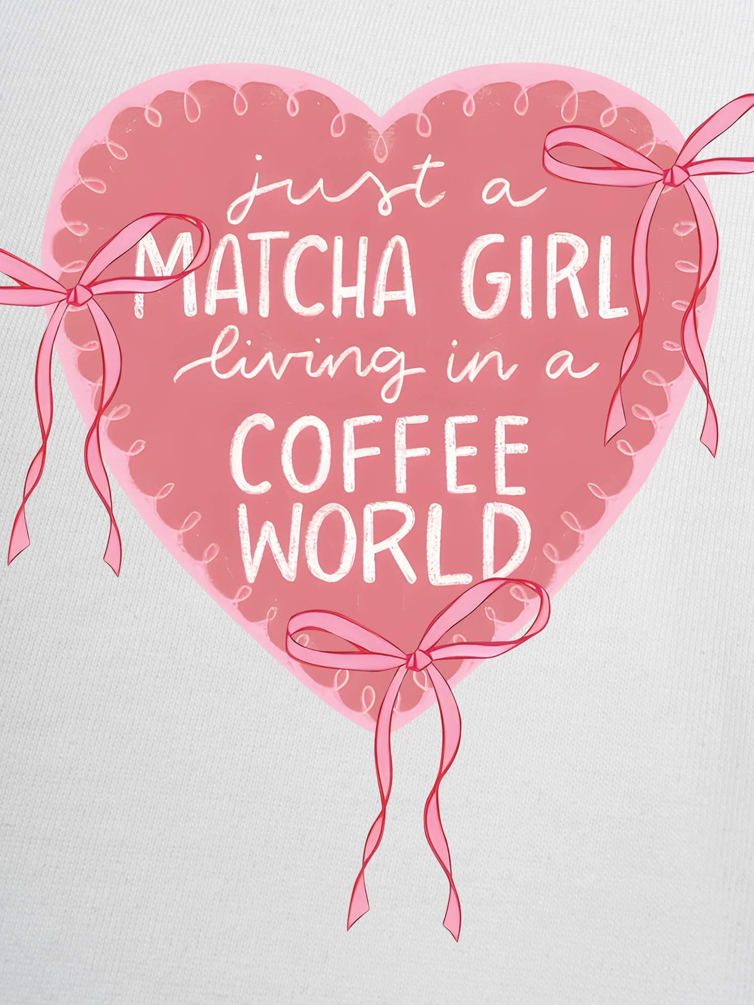 Áo Thun Ringer Relaxed Fit Just A Matcha Girl