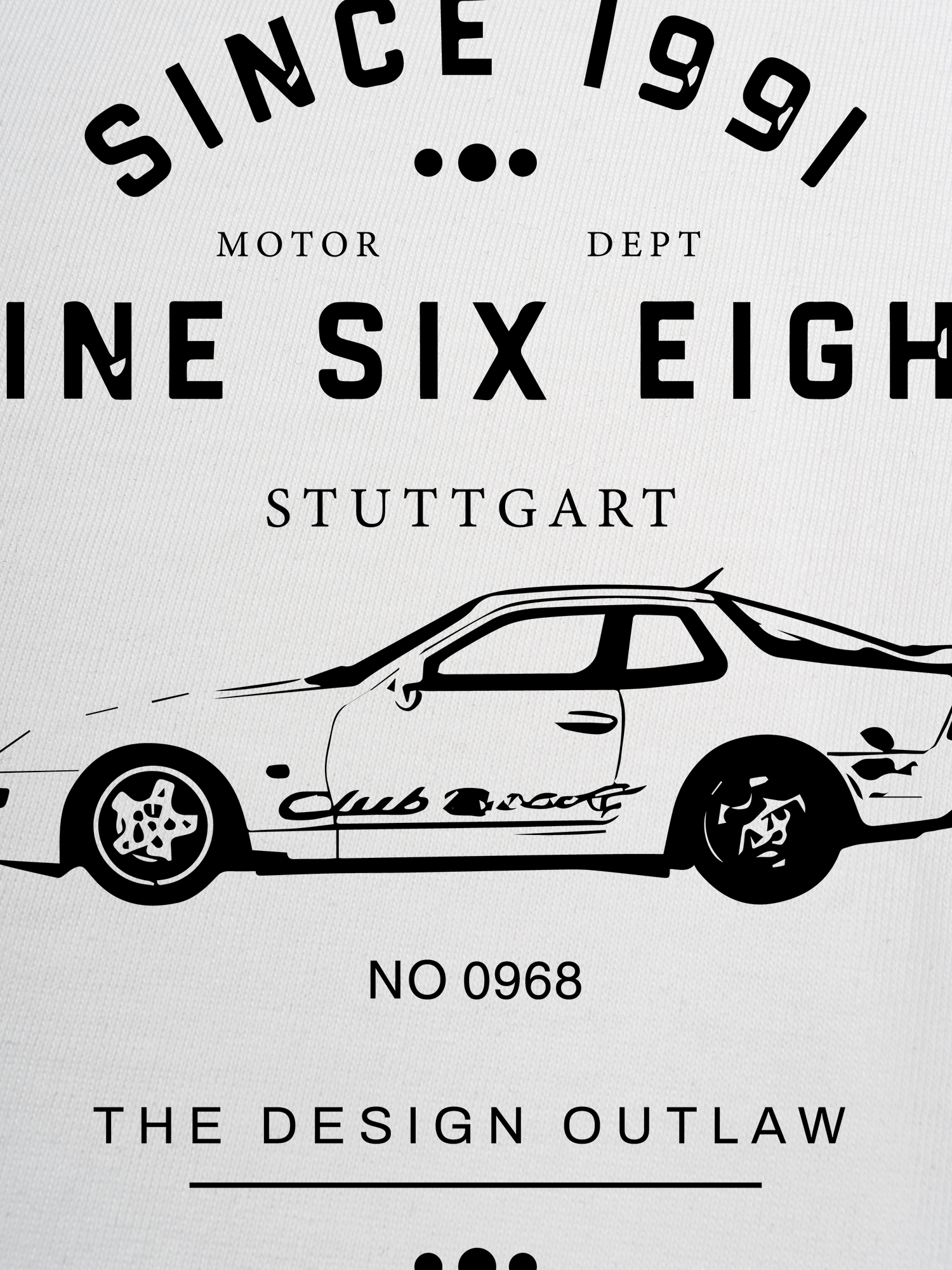 Áo Thun Ringer Relaxed Fit Porsche Nine Six Eight