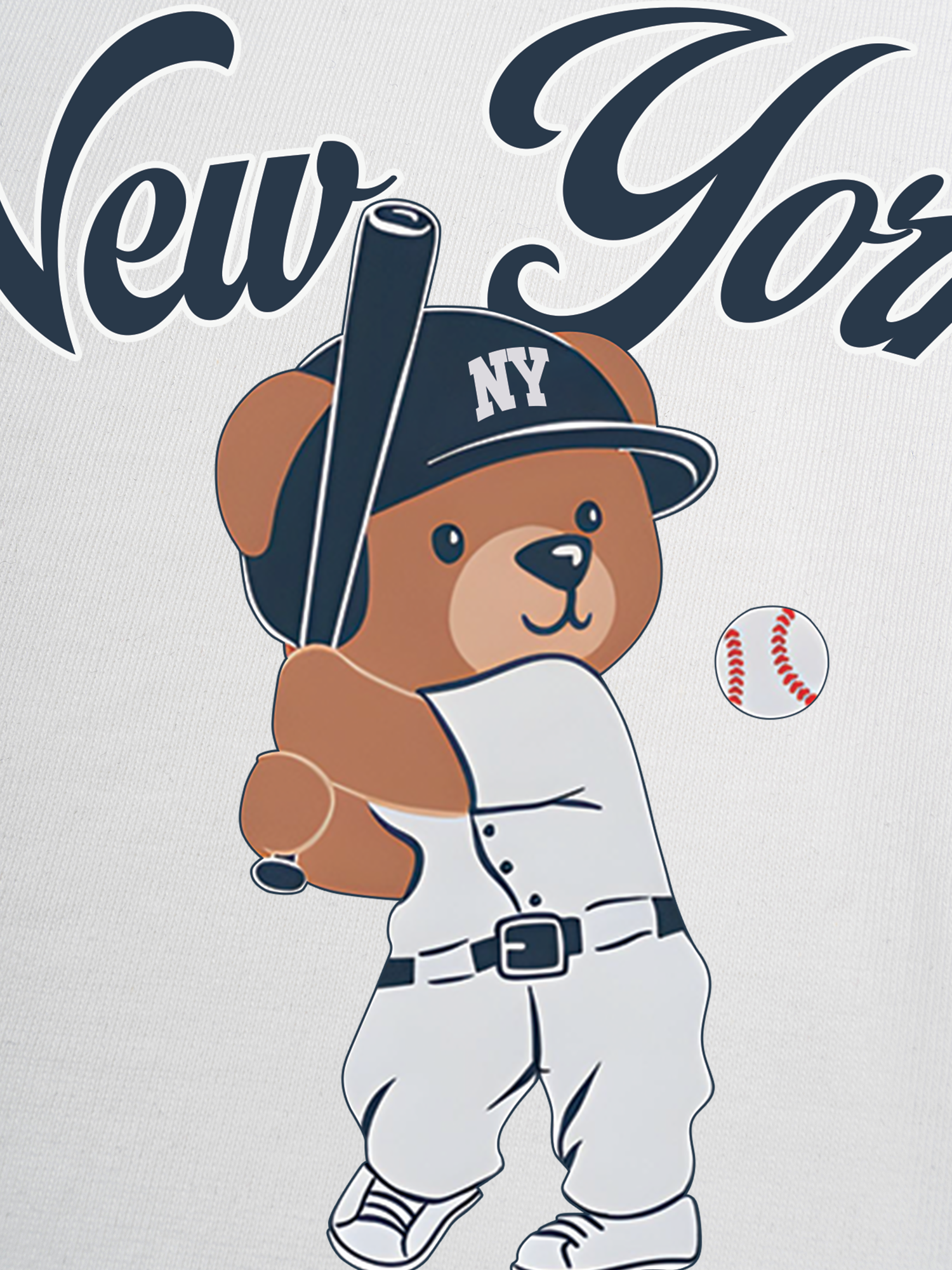 Áo Thun Ringer Relaxed Fit Baseball Bear