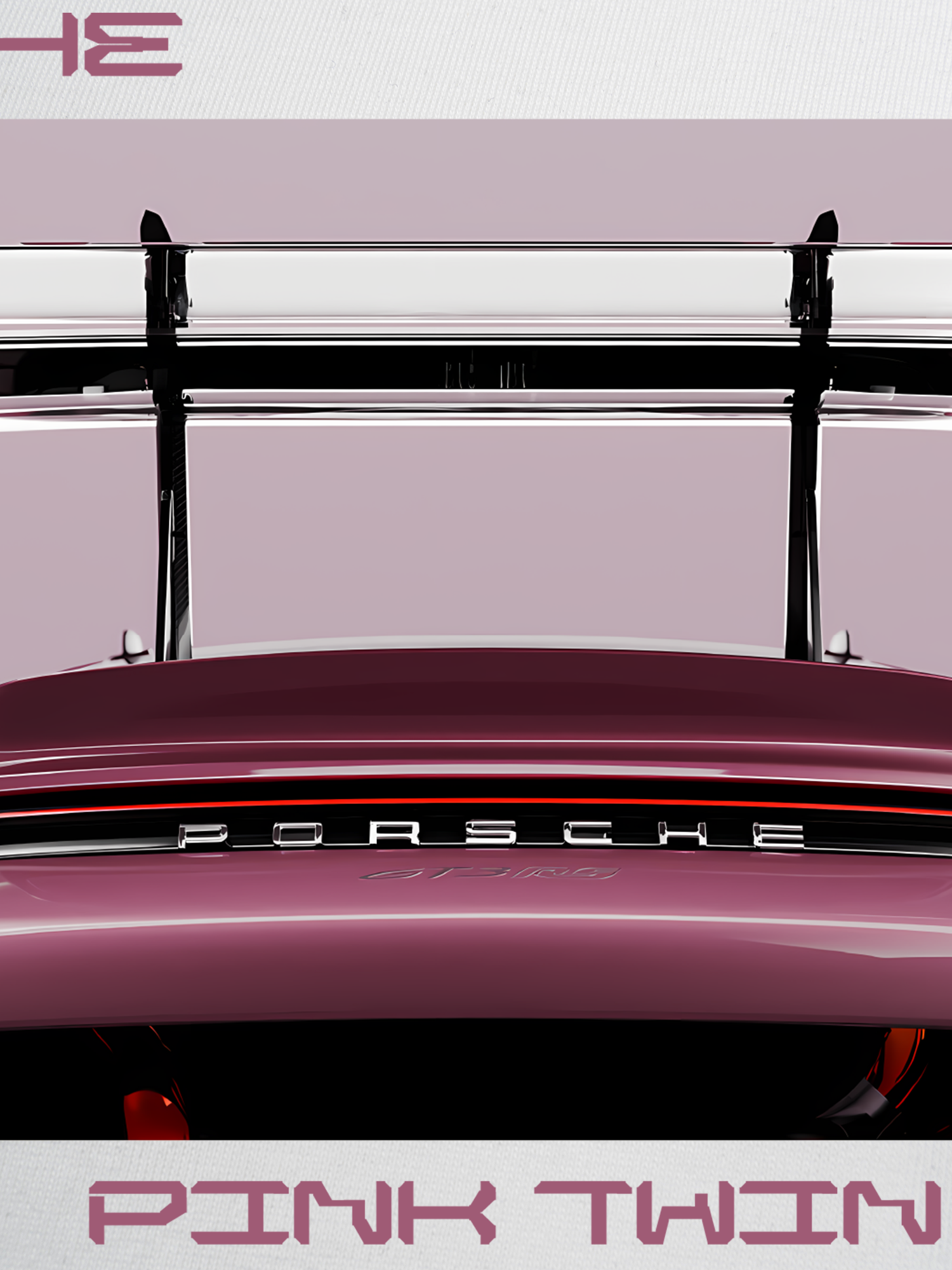 Áo Thun Ringer Relaxed Fit Porsche Pink Twin Turbo