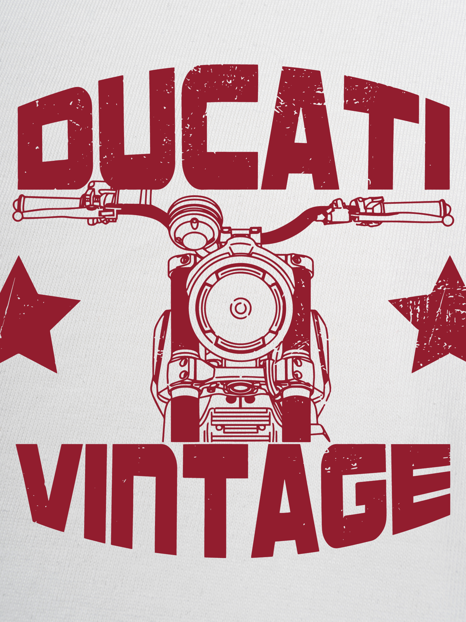 Áo Thun Ringer Cotton Cao Cấp Relaxed Fit Ducati Vintage