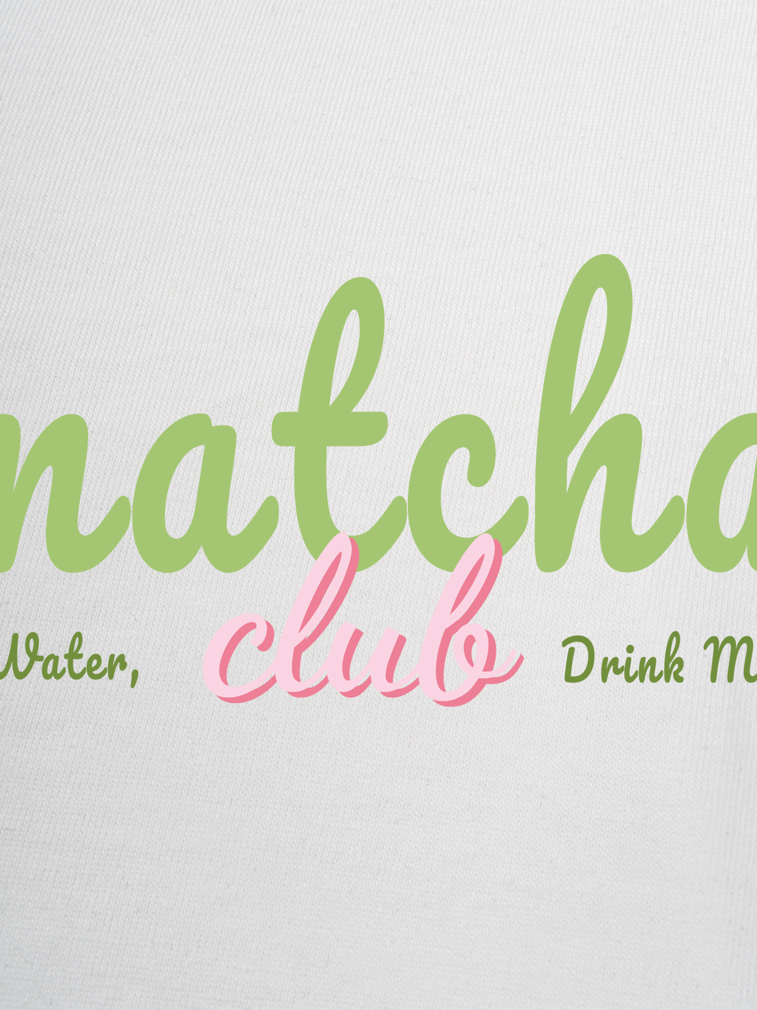 Áo Thun Ringer Relaxed Fit Save Water, Drink Matcha