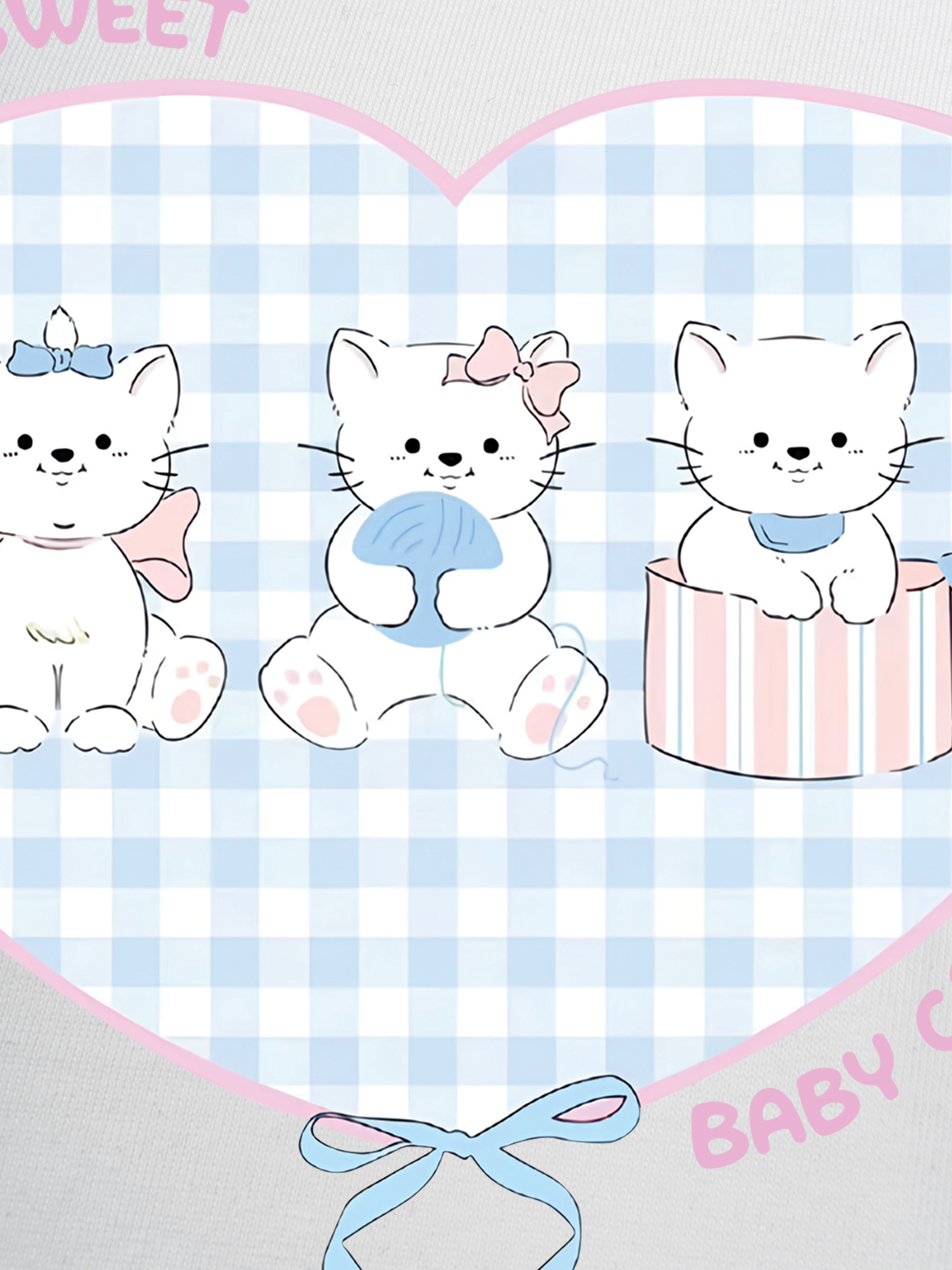 Áo Thun Ringer Relaxed Fit So Sweet Baby Cat