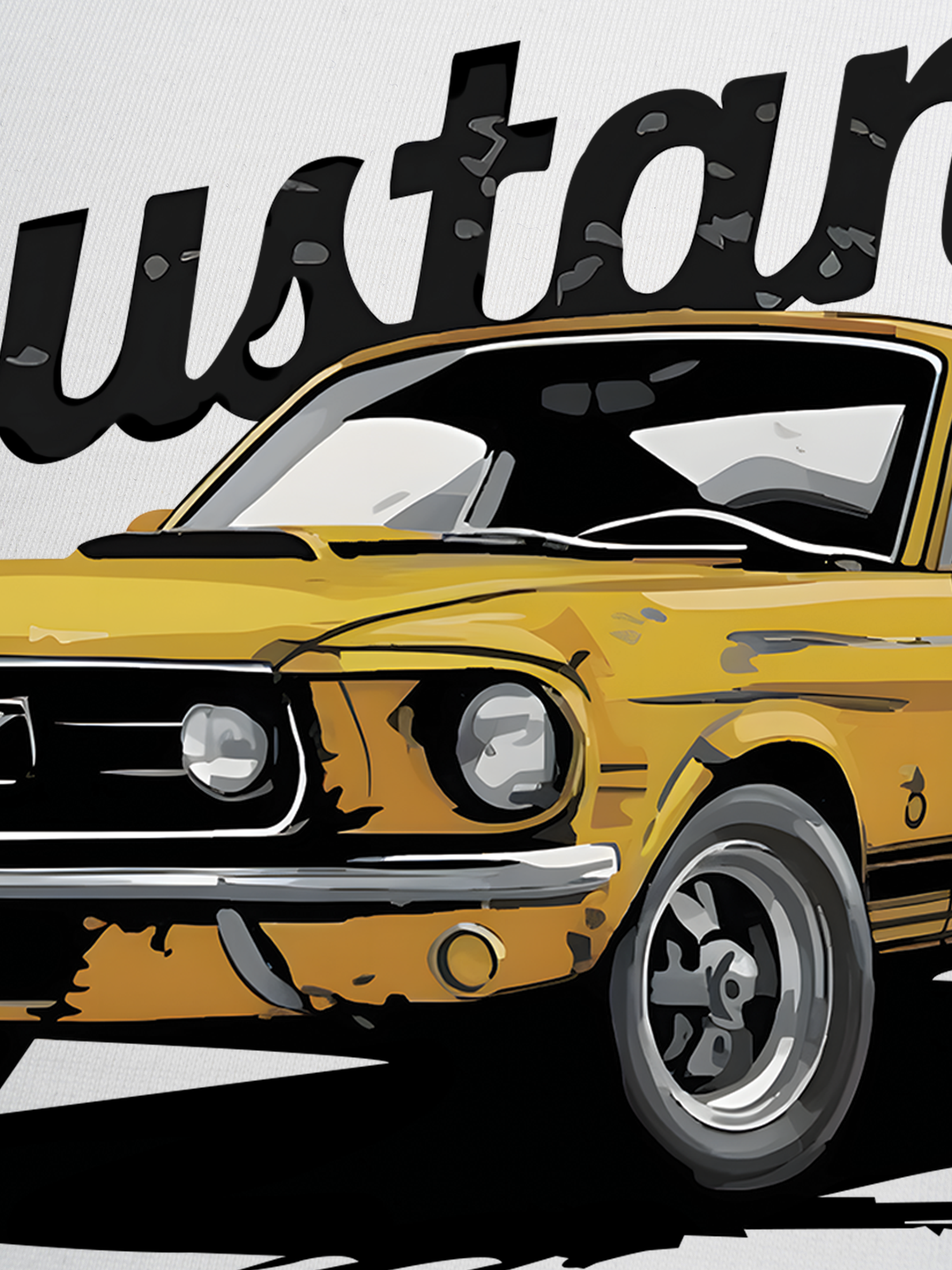 Áo Thun Ringer Relaxed Fit Mustang Yellow