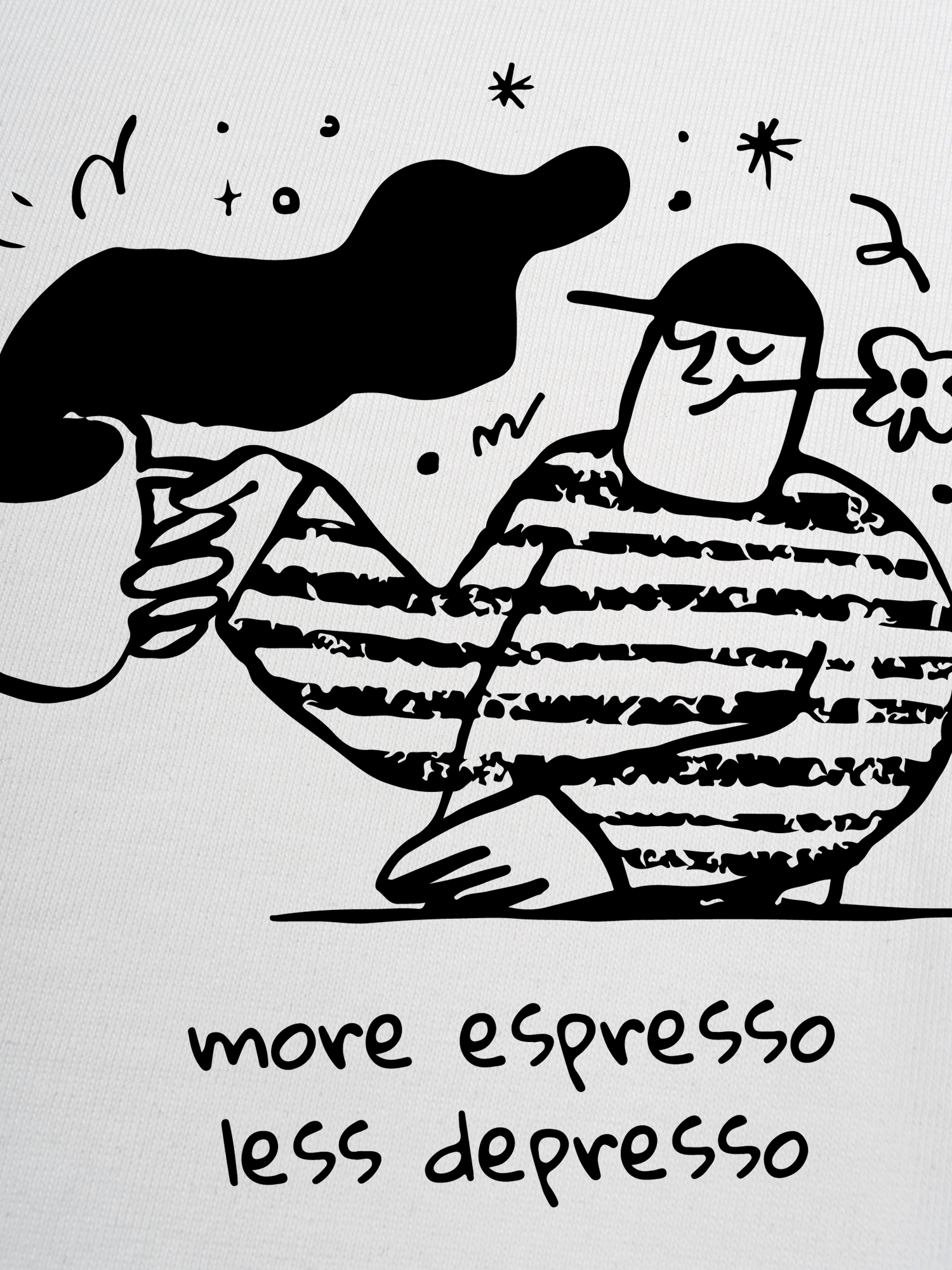 Áo Thun Ringer Relaxed Fit More Espressp Less Despresso)