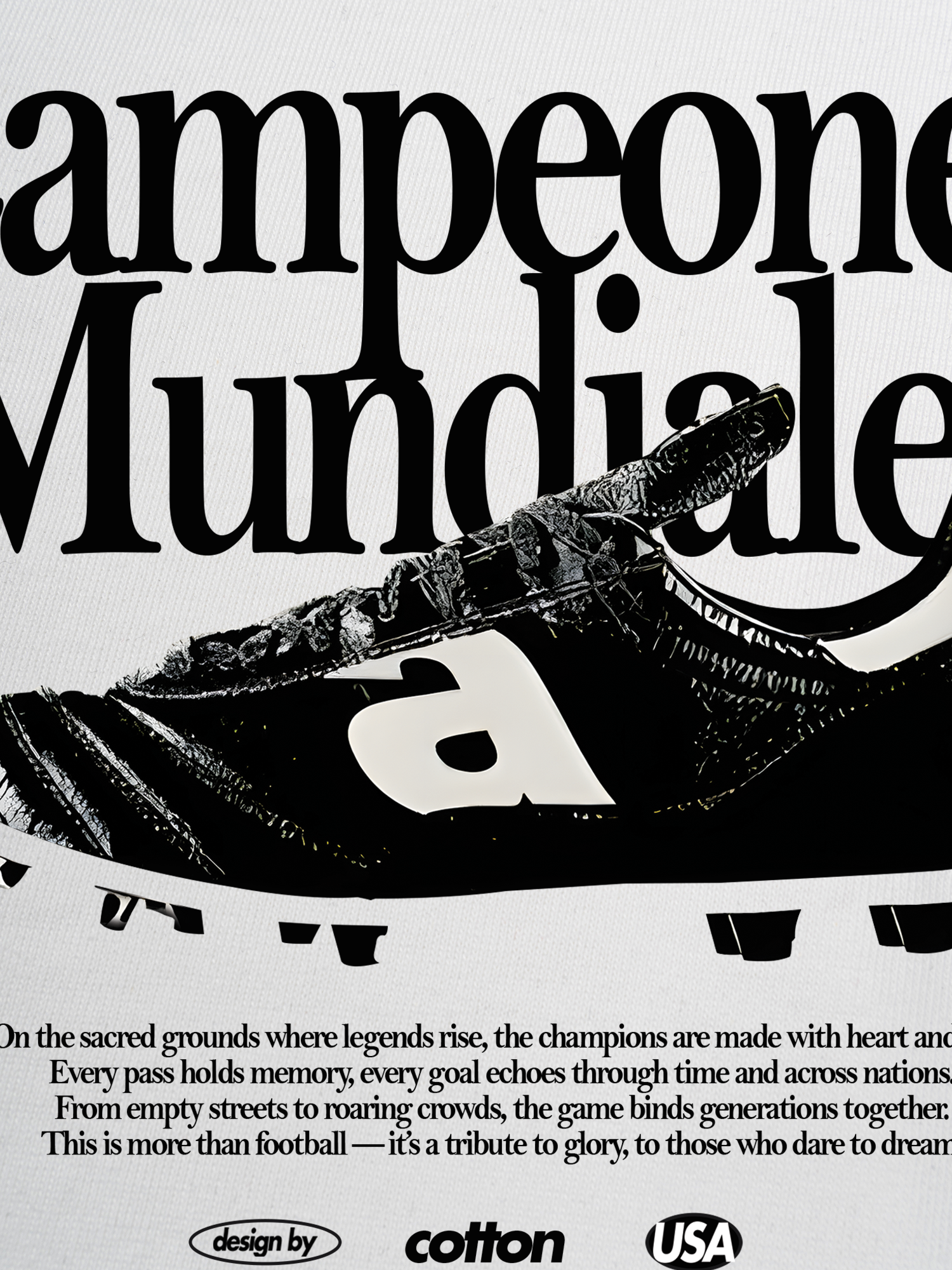 Áo Thun Ringer Relaxed Fit Soccer Campeones