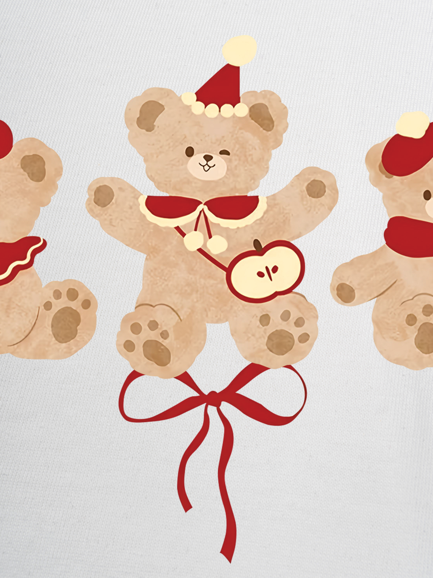 Áo Thun Ringer Relaxed Fit Cute Bear