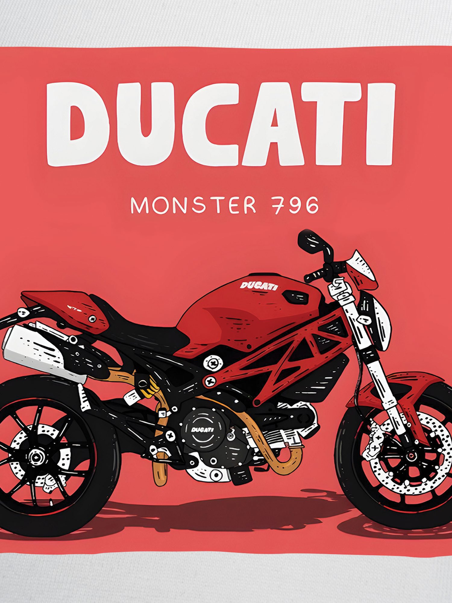 Áo Thun Ringer Relaxed Fit Ducati Monster 796