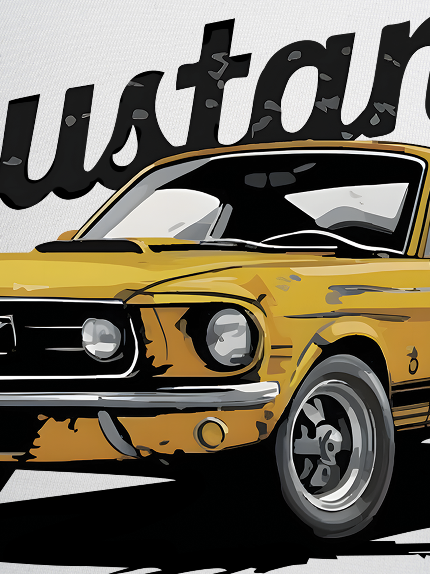 Áo Thun Ringer Relaxed Fit Mustang Yellow