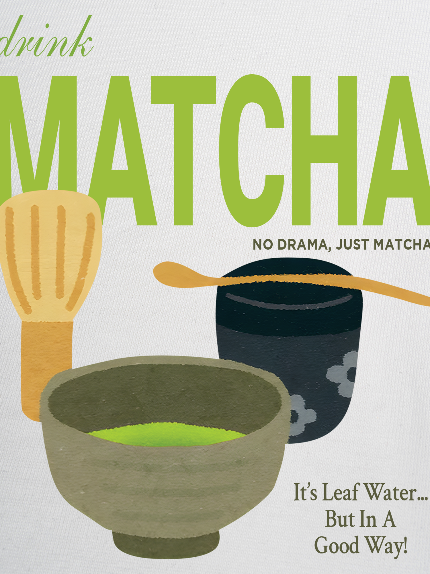 Áo Thun Ringer Relaxed Fit Drink Matcha