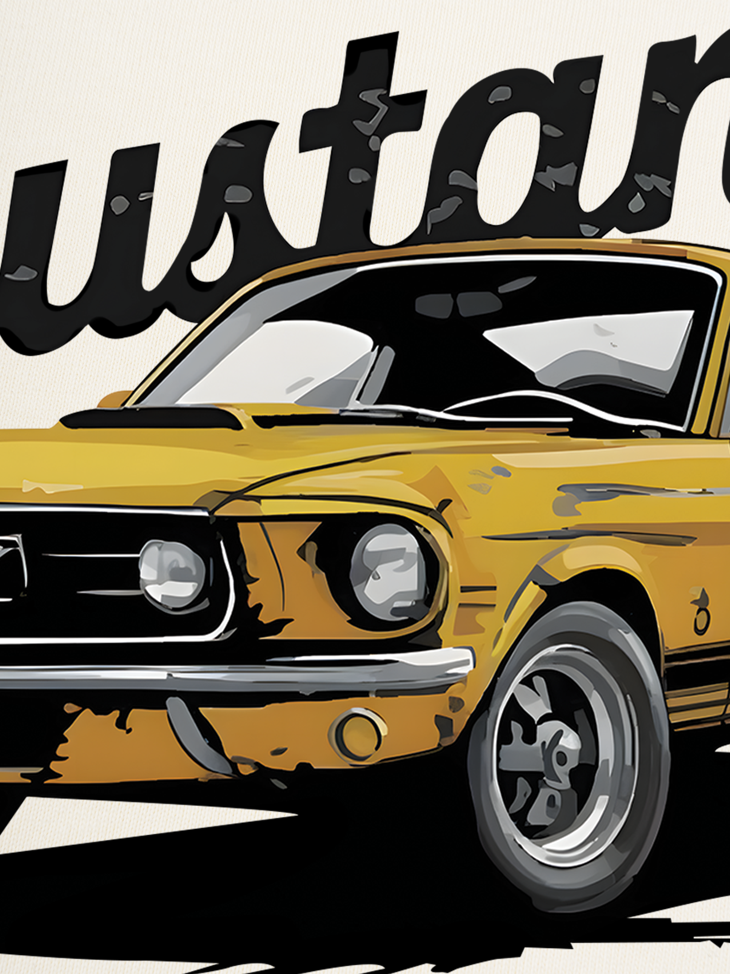 Áo Thun Ringer Relaxed Fit Mustang Yellow