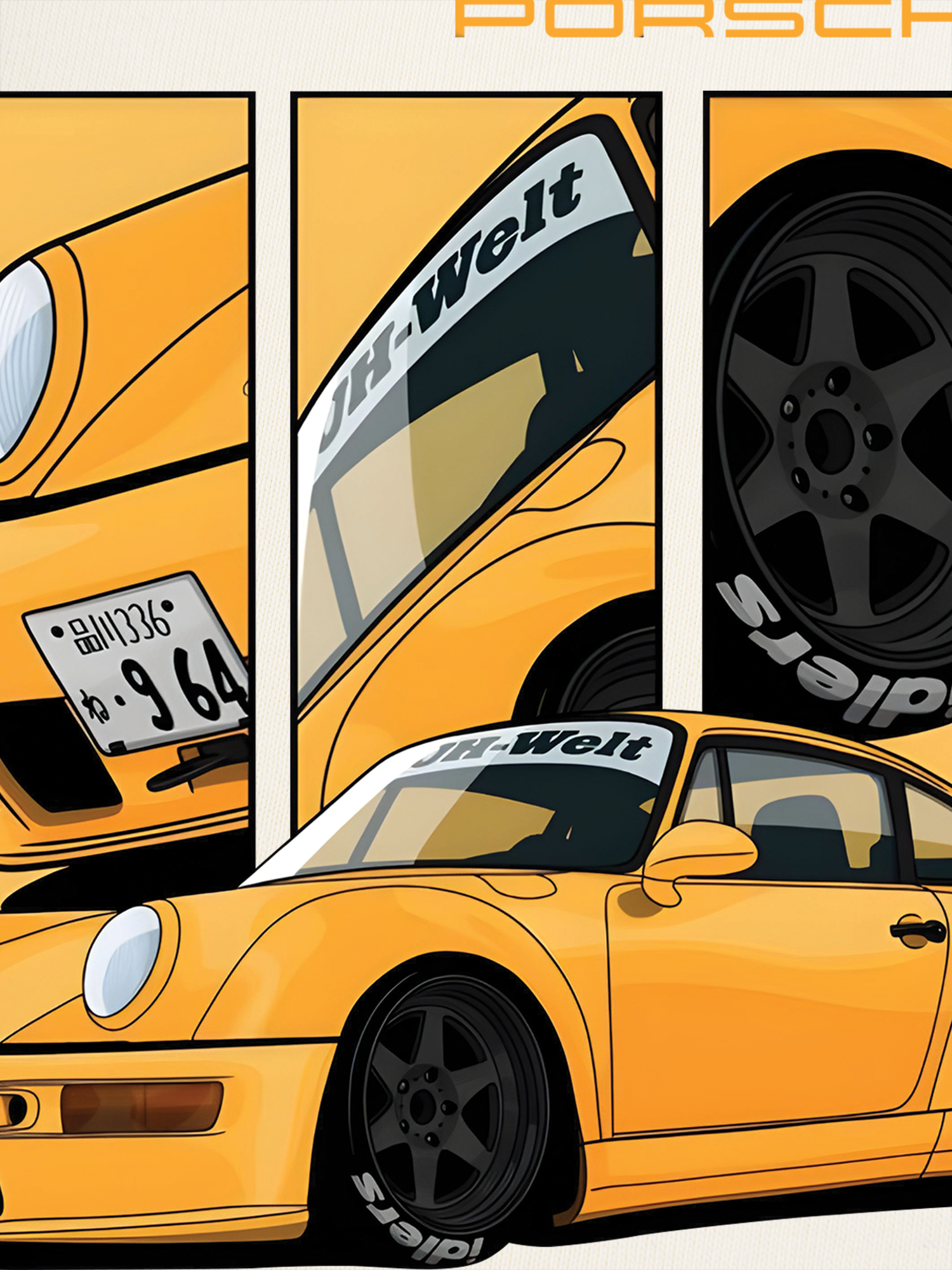 Áo Thun Ringer Relaxed Fit PORSCHE JH-Welt