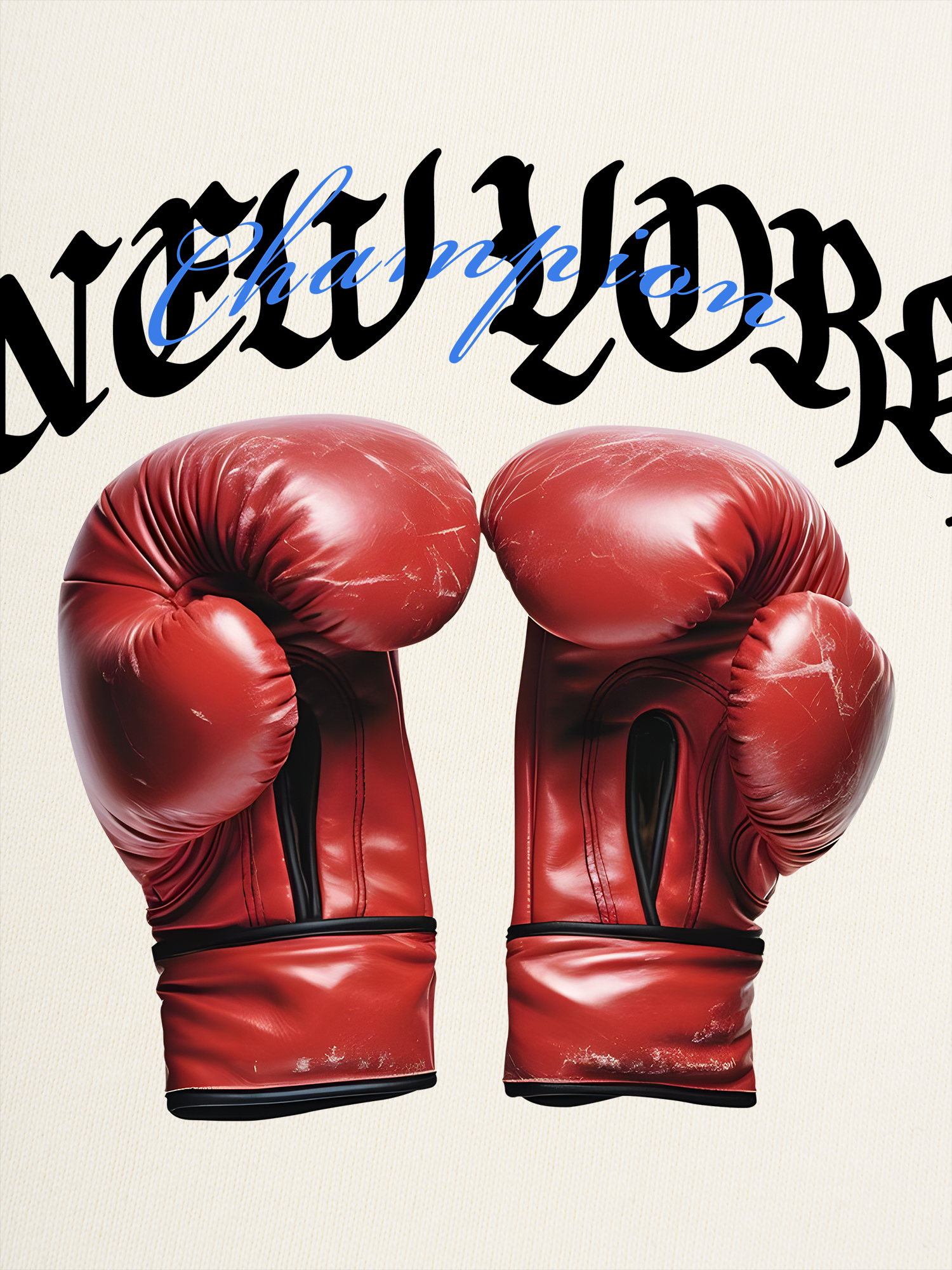 Áo Thun Ringer Relaxed Fit Champions New York Boxing