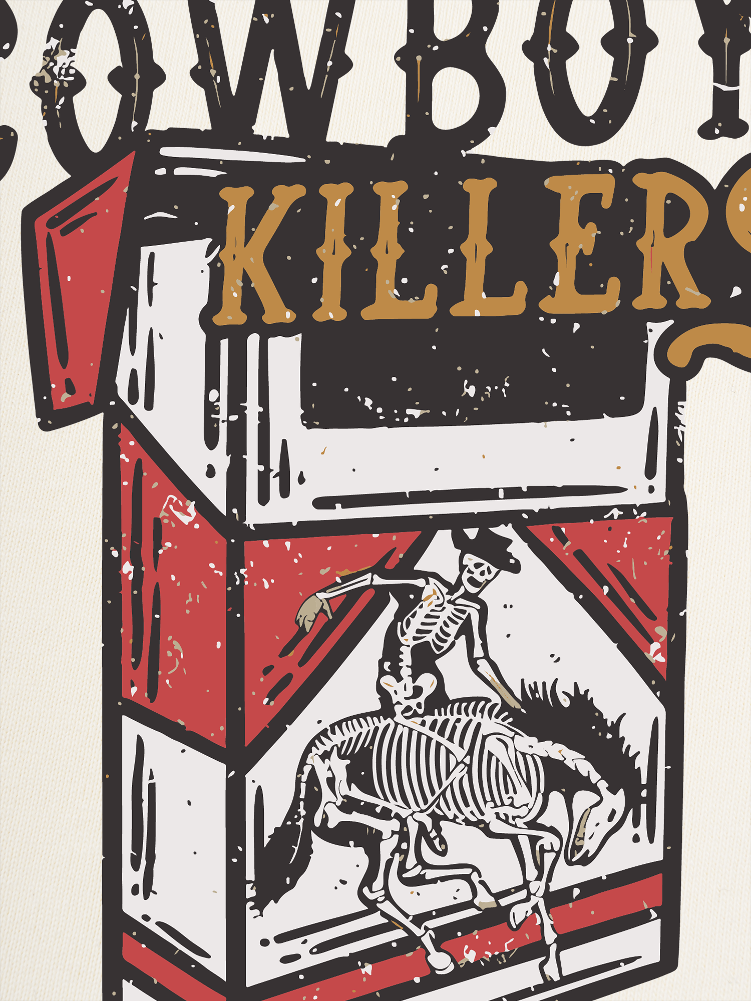 Áo Thun Ringer Relaxed Fit Marlboro C Pack Cowboy Killers