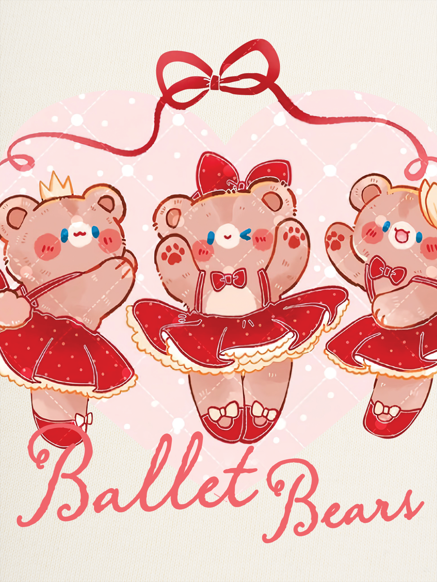 Áo Thun Ringer Relaxed Fit Ballet Bears