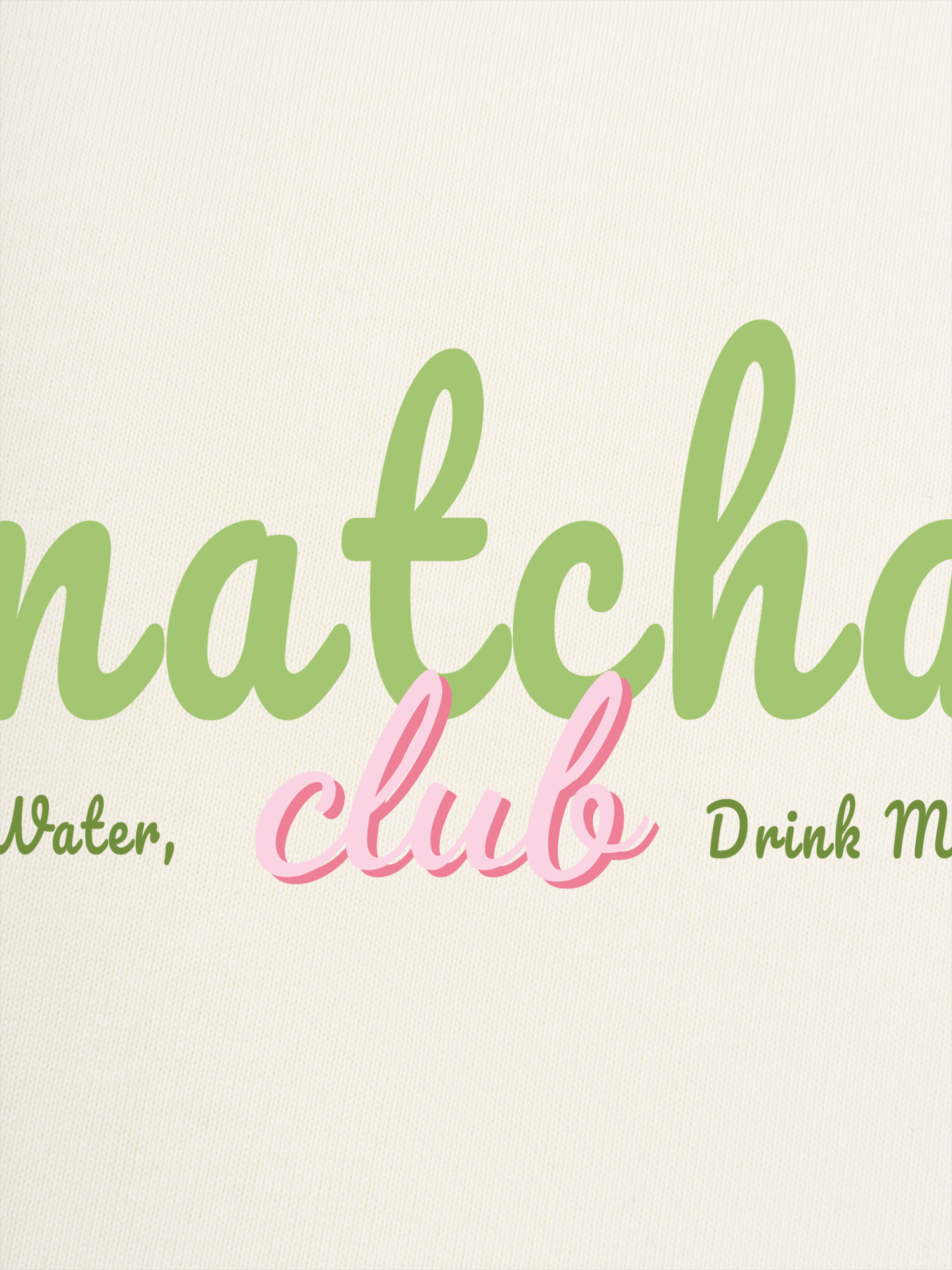 Áo Thun Ringer Relaxed Fit Save Water, Drink Matcha