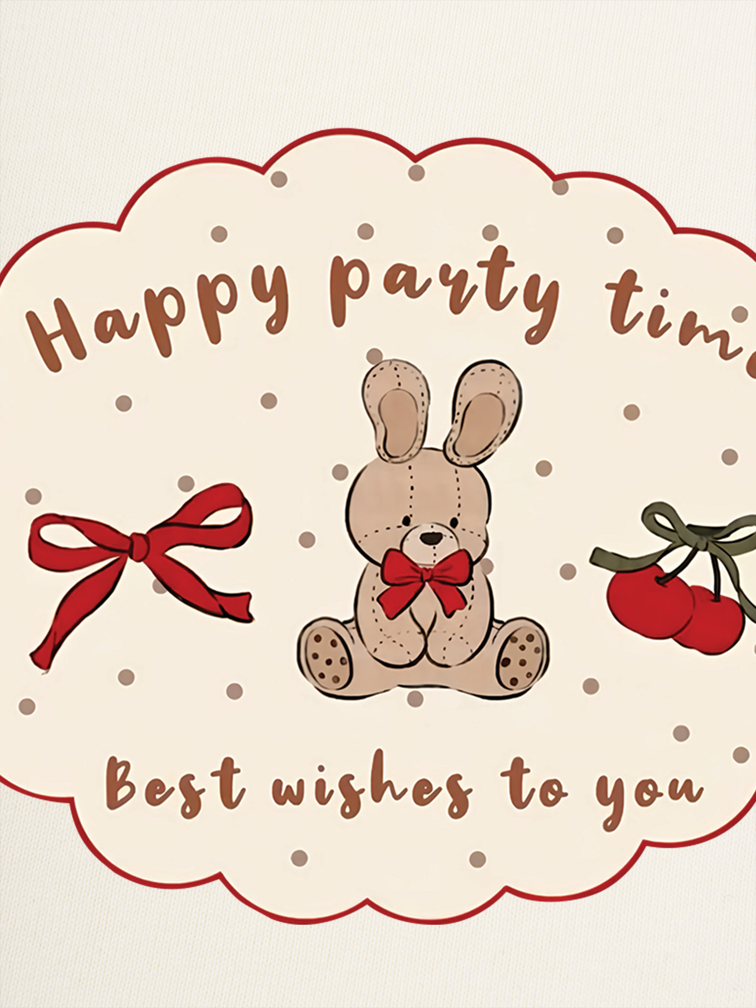 Áo Thun Ringer Relaxed Fit Happy Party Time