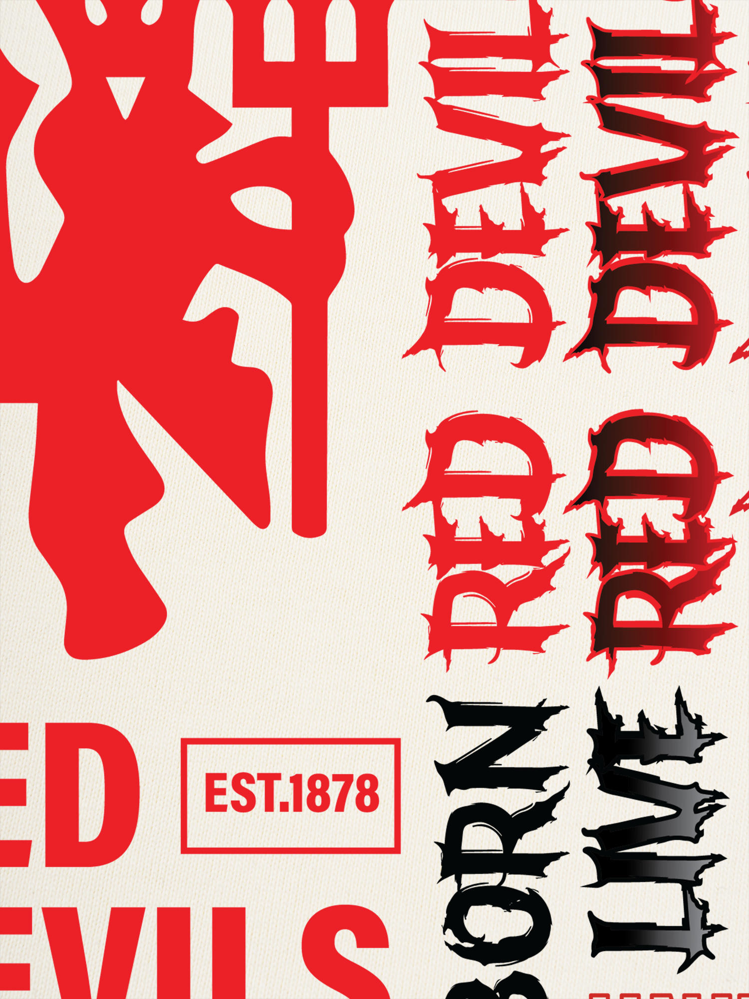 Áo Thun Ringer Relaxed Fit Red Devils EST 1878