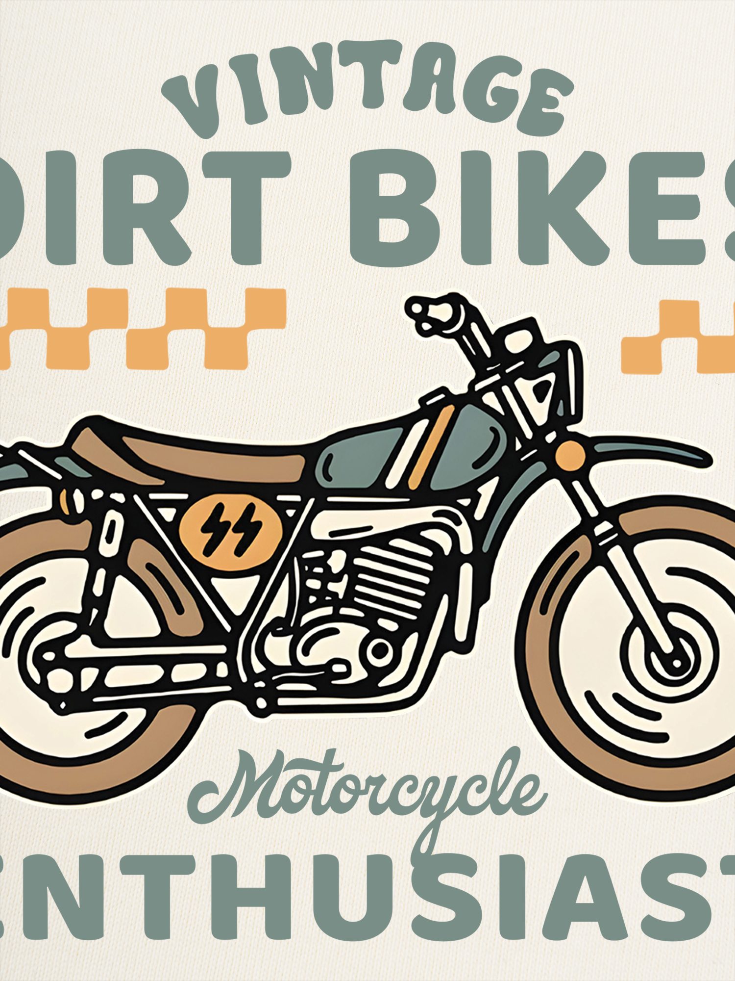 Áo Thun Ringer Relaxed Fit Vintage Dirt Bike