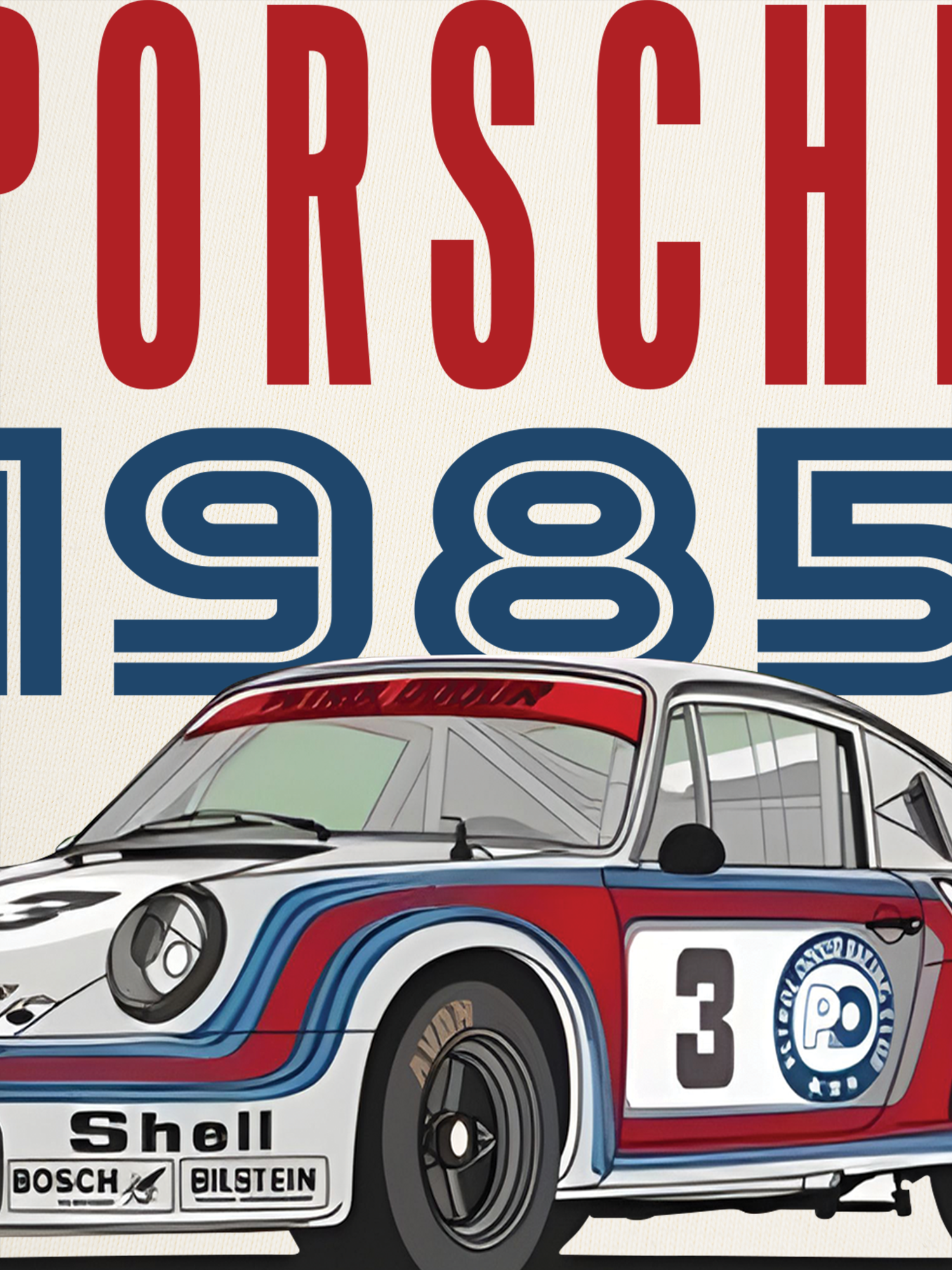 Áo Thun Ringer Relaxed Fit Porsche 1985