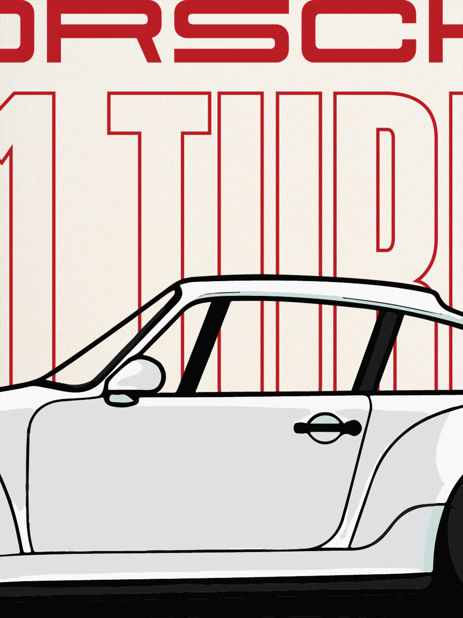 Áo Thun Ringer Relaxed Fit Porsche 911 Turbo