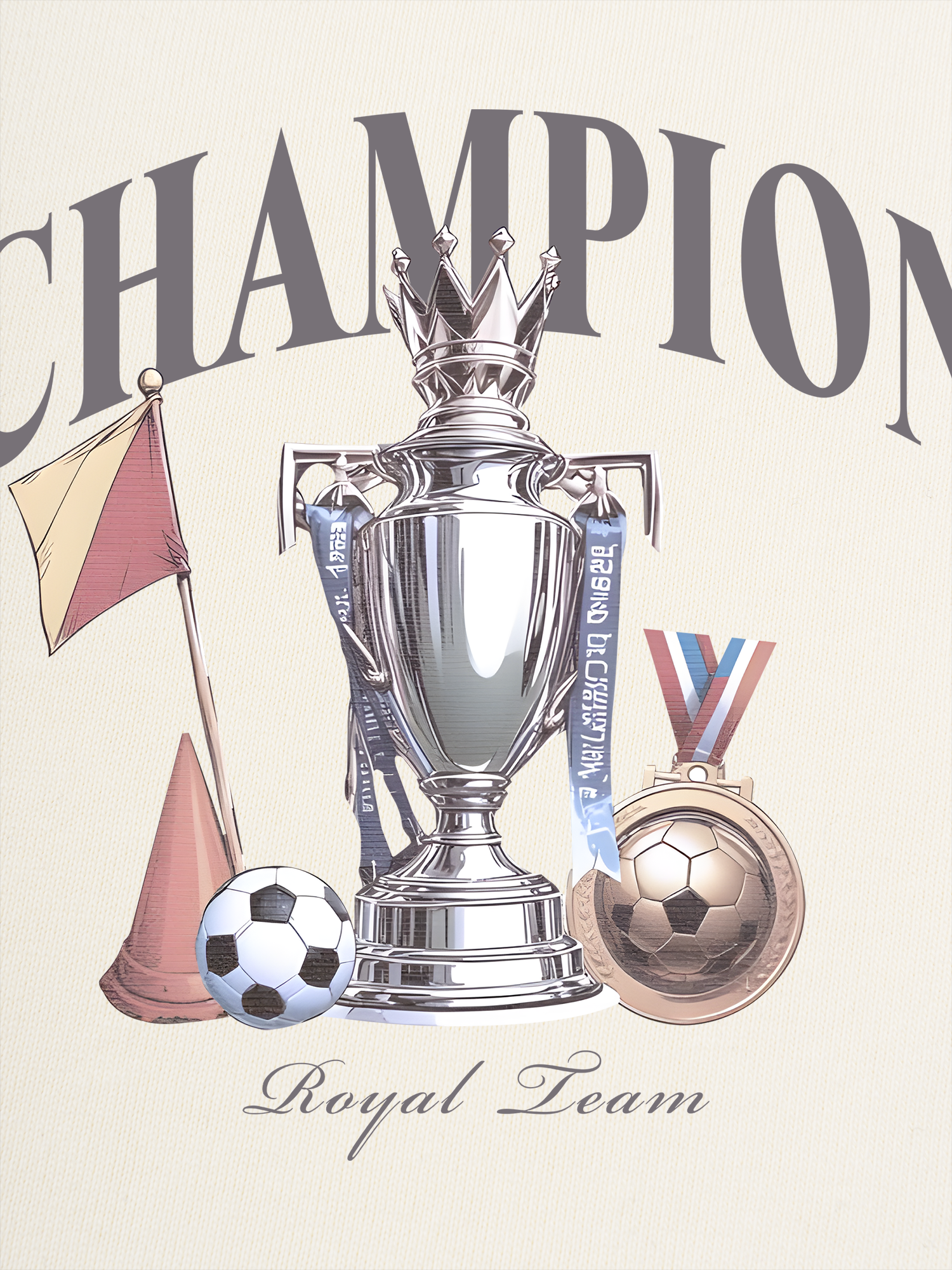 Áo Thun Ringer Relaxed Fit Champions Royal Team