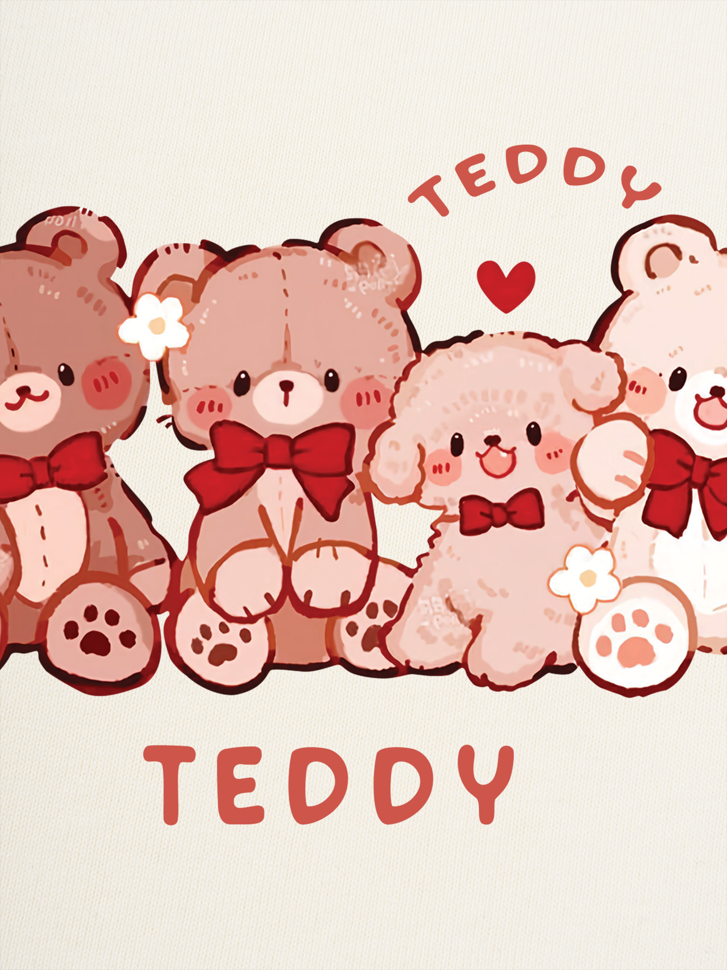 Áo Thun Ringer Relaxed Fit Sweet Teddy