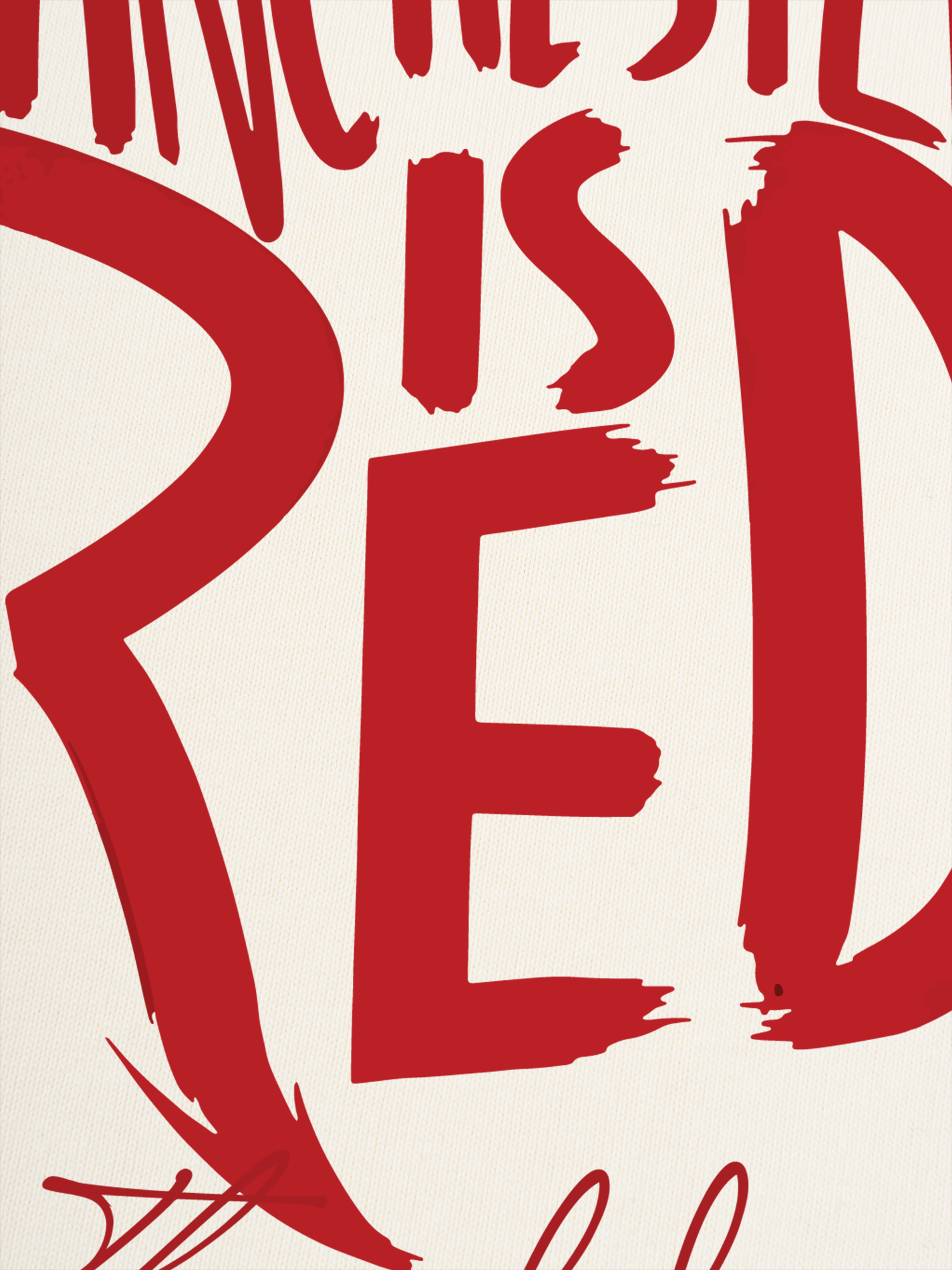 Áo Thun Ringer Relaxed Fit Manchester is Red