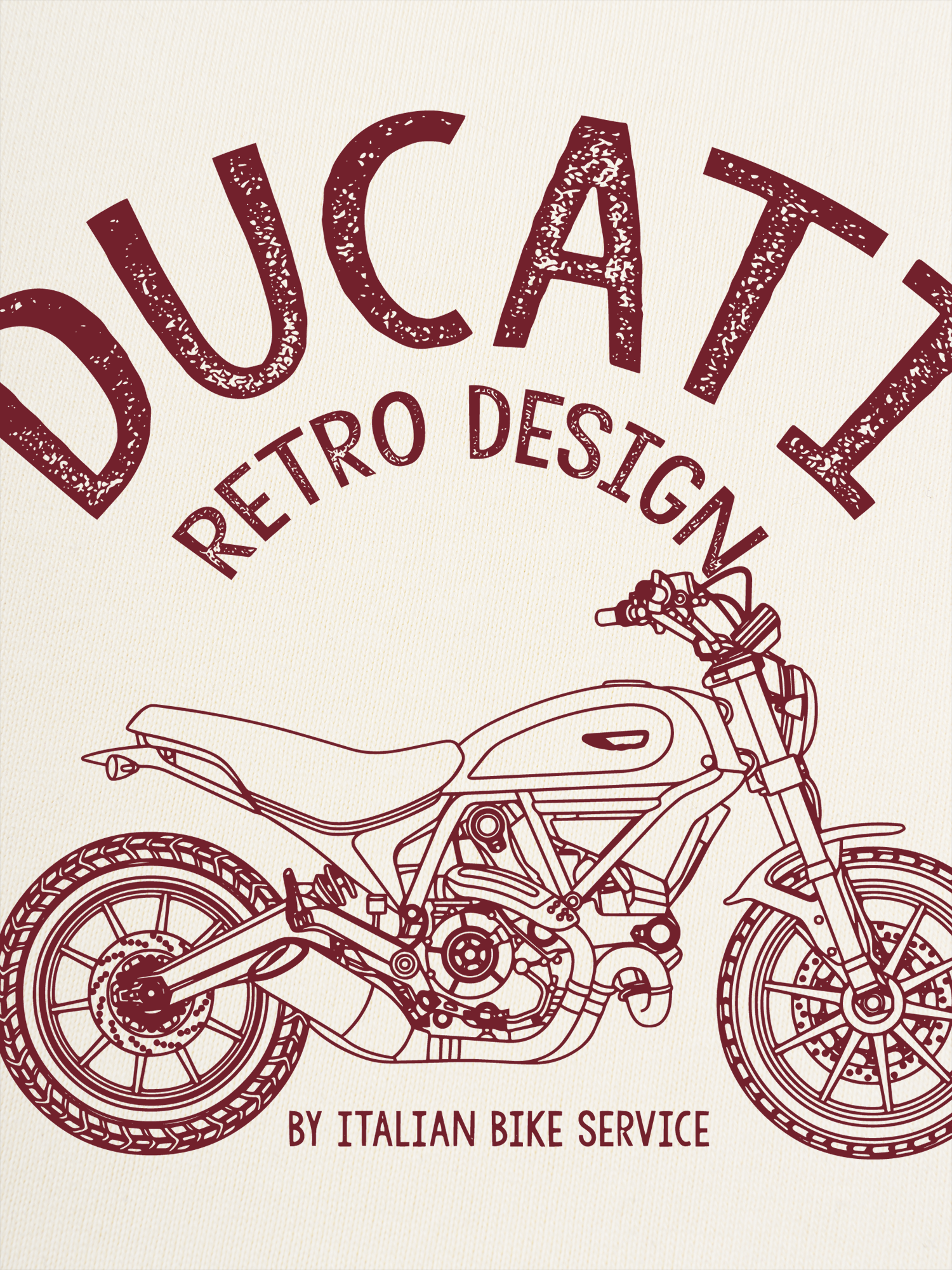 Áo Thun Ringer Relaxed Fit Ducati Vintage Vibes