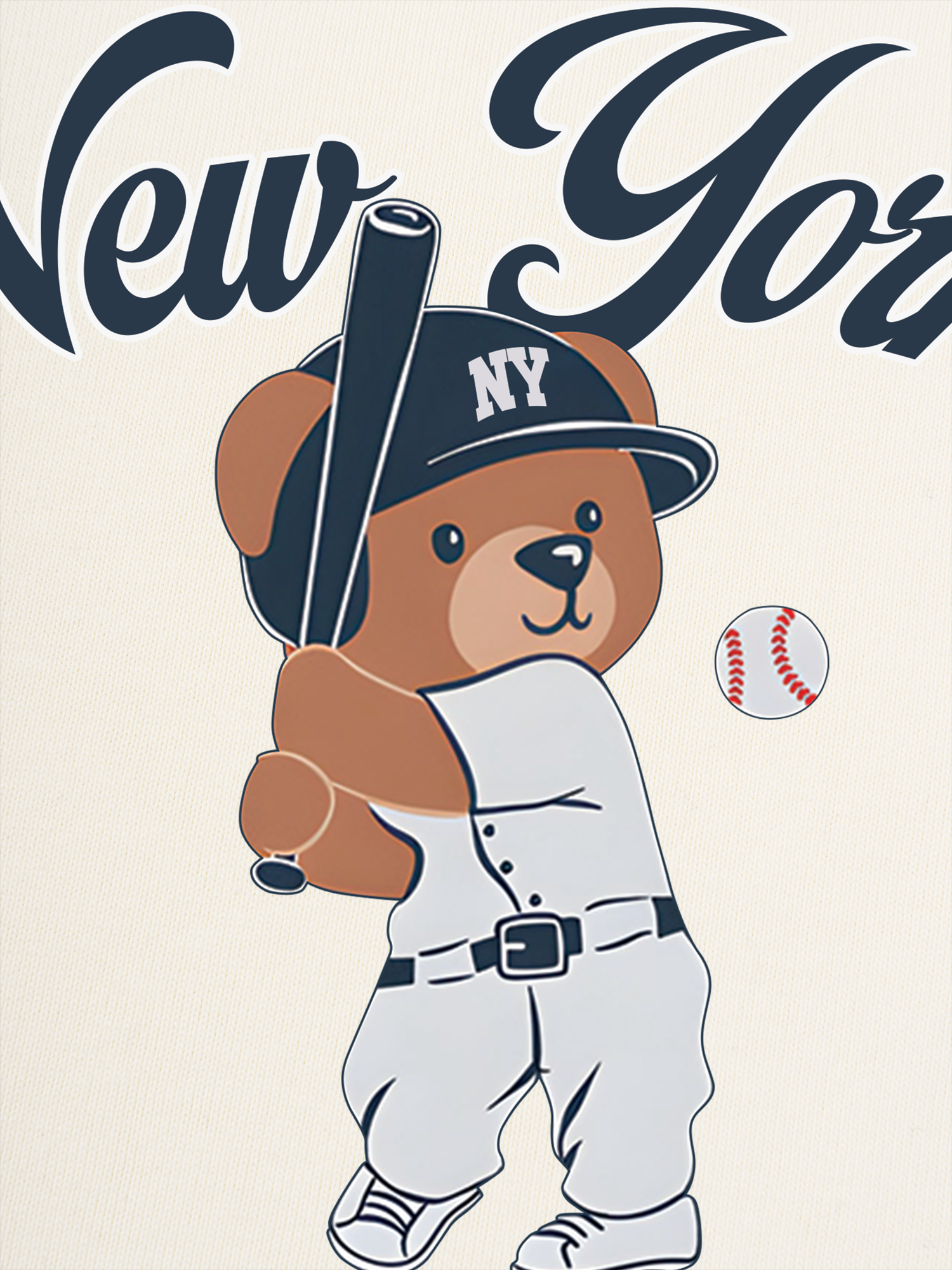 Áo Thun Ringer Relaxed Fit Baseball Bear