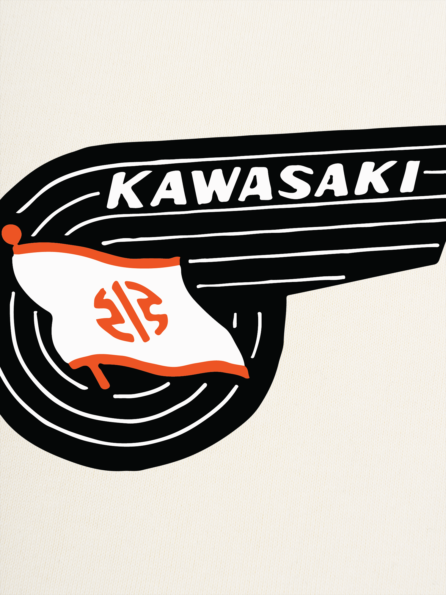 Áo Thun Ringer Relaxed Fit Kawasaki Spirit