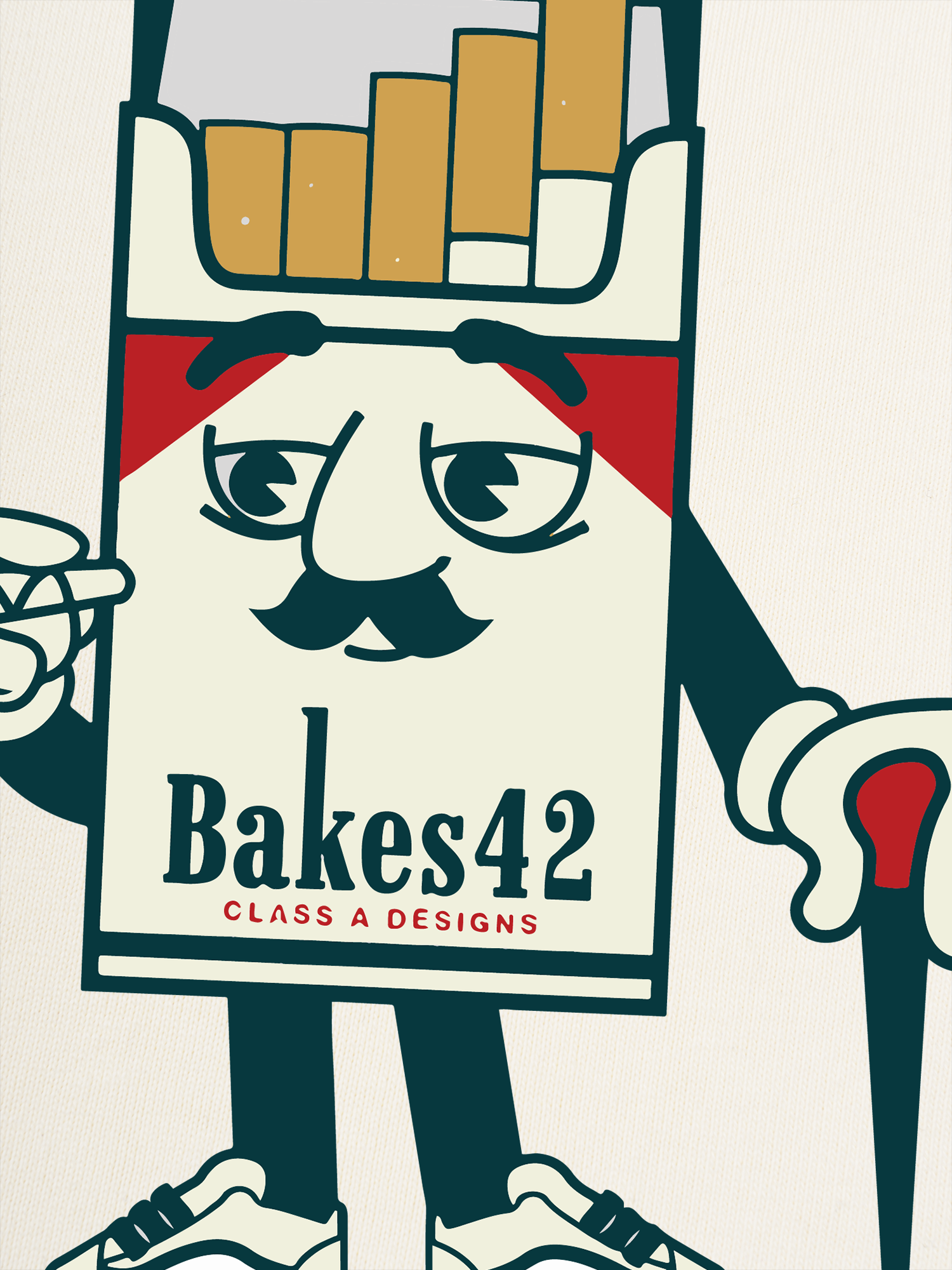 Áo Thun Ringer Relaxed Fit Marlboro Bakes 42 Mascot