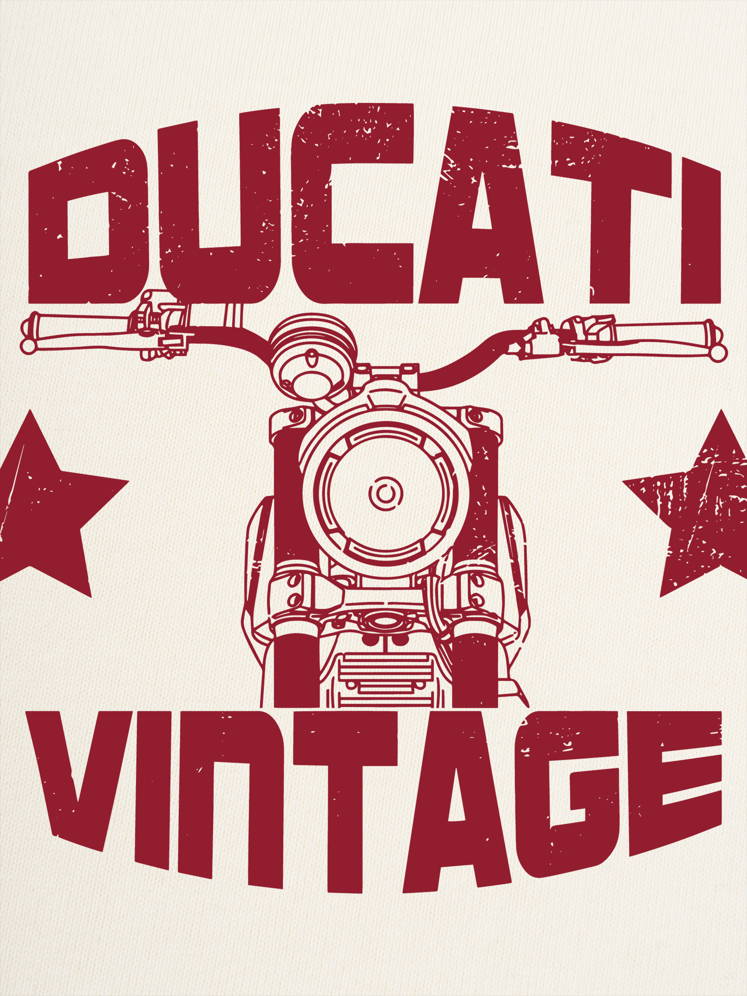 Áo Thun Ringer Cotton Cao Cấp Relaxed Fit Ducati Vintage