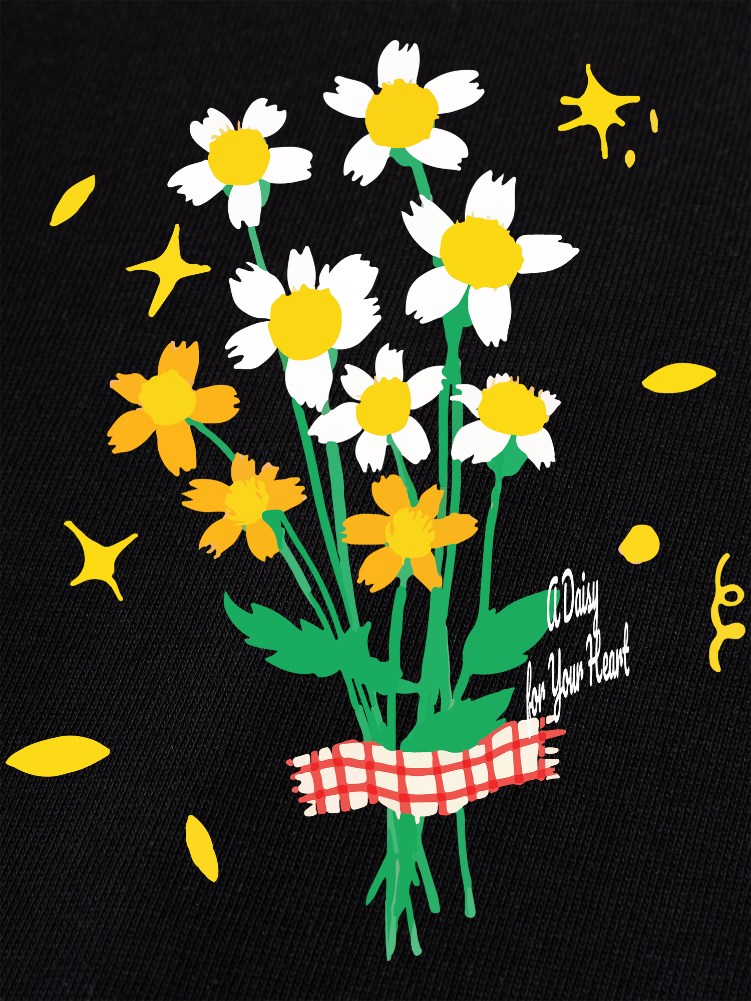 Áo Thun Ringer Relaxed Fit A Daisy for Your Heart