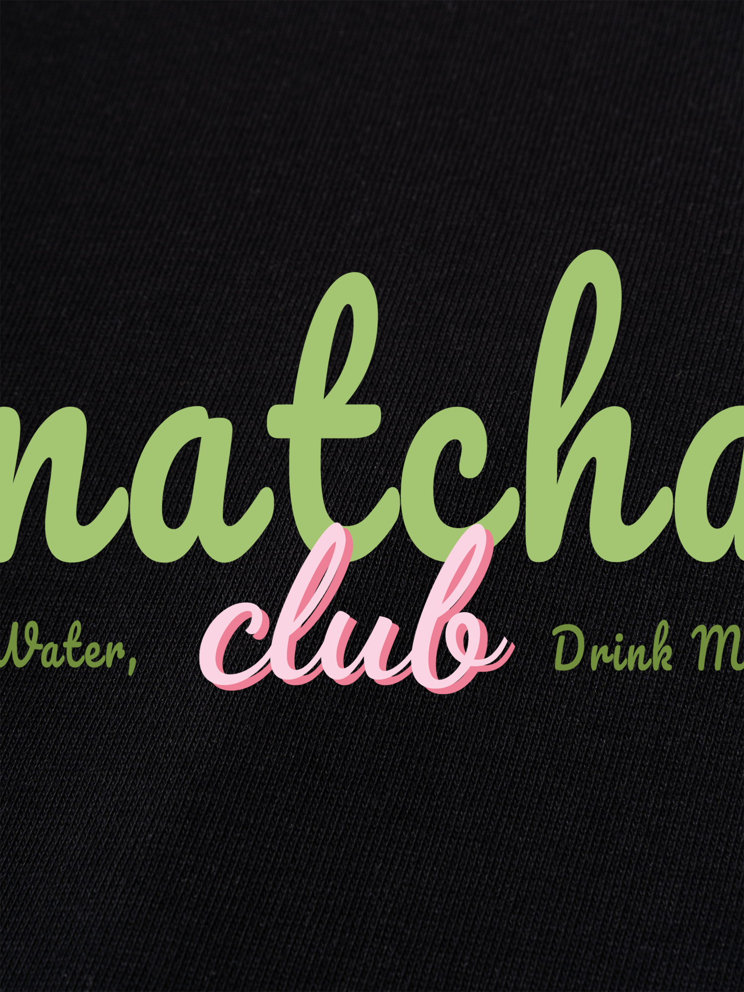 Áo Thun Ringer Relaxed Fit Save Water, Drink Matcha