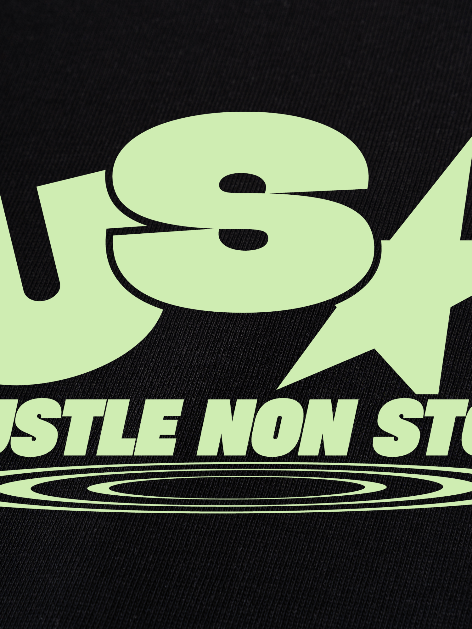 Áo Thun Ringer Relaxed Fit USA Hustle Non Stop