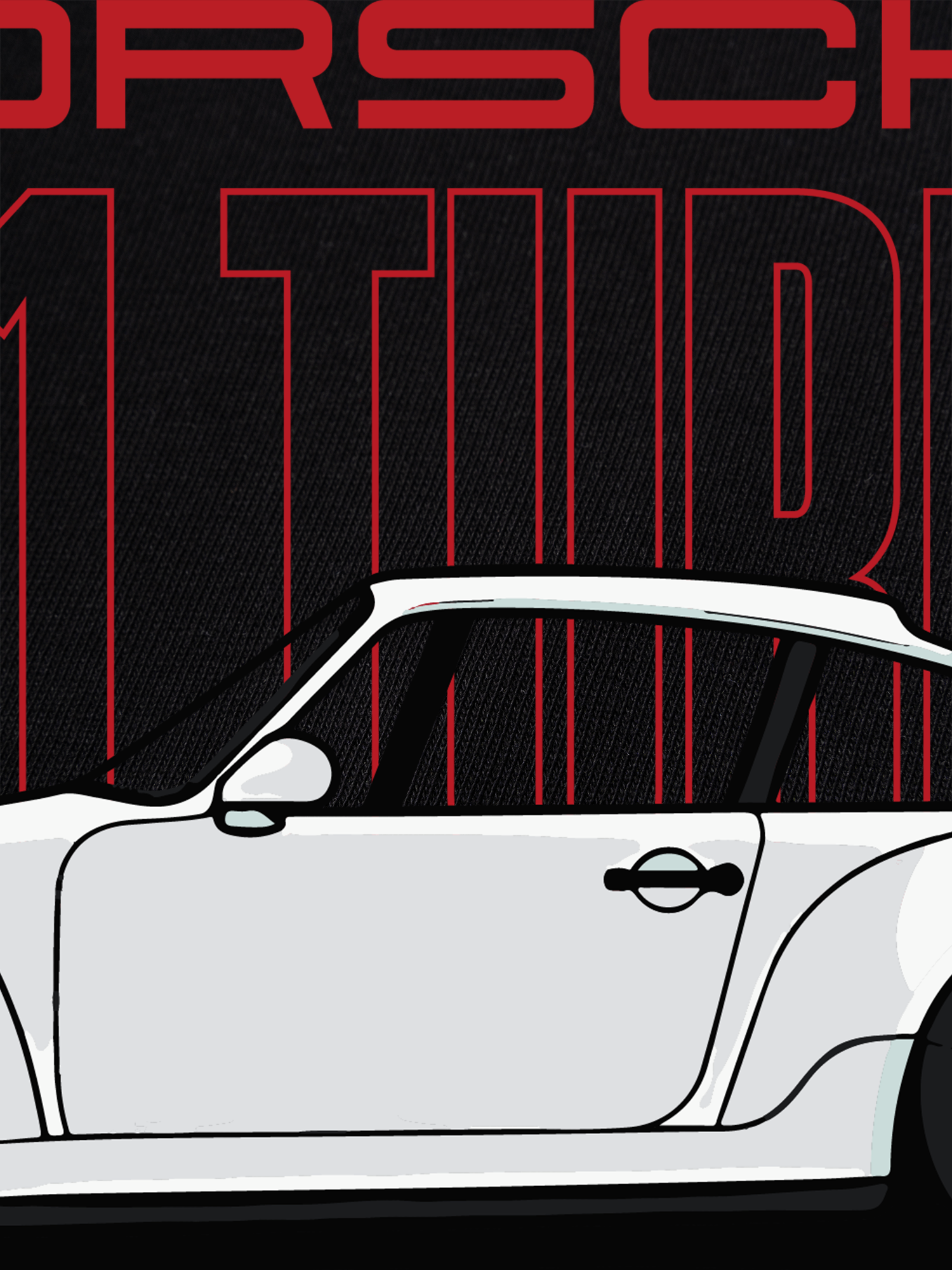 Áo Thun Ringer Relaxed Fit Porsche 911 Turbo