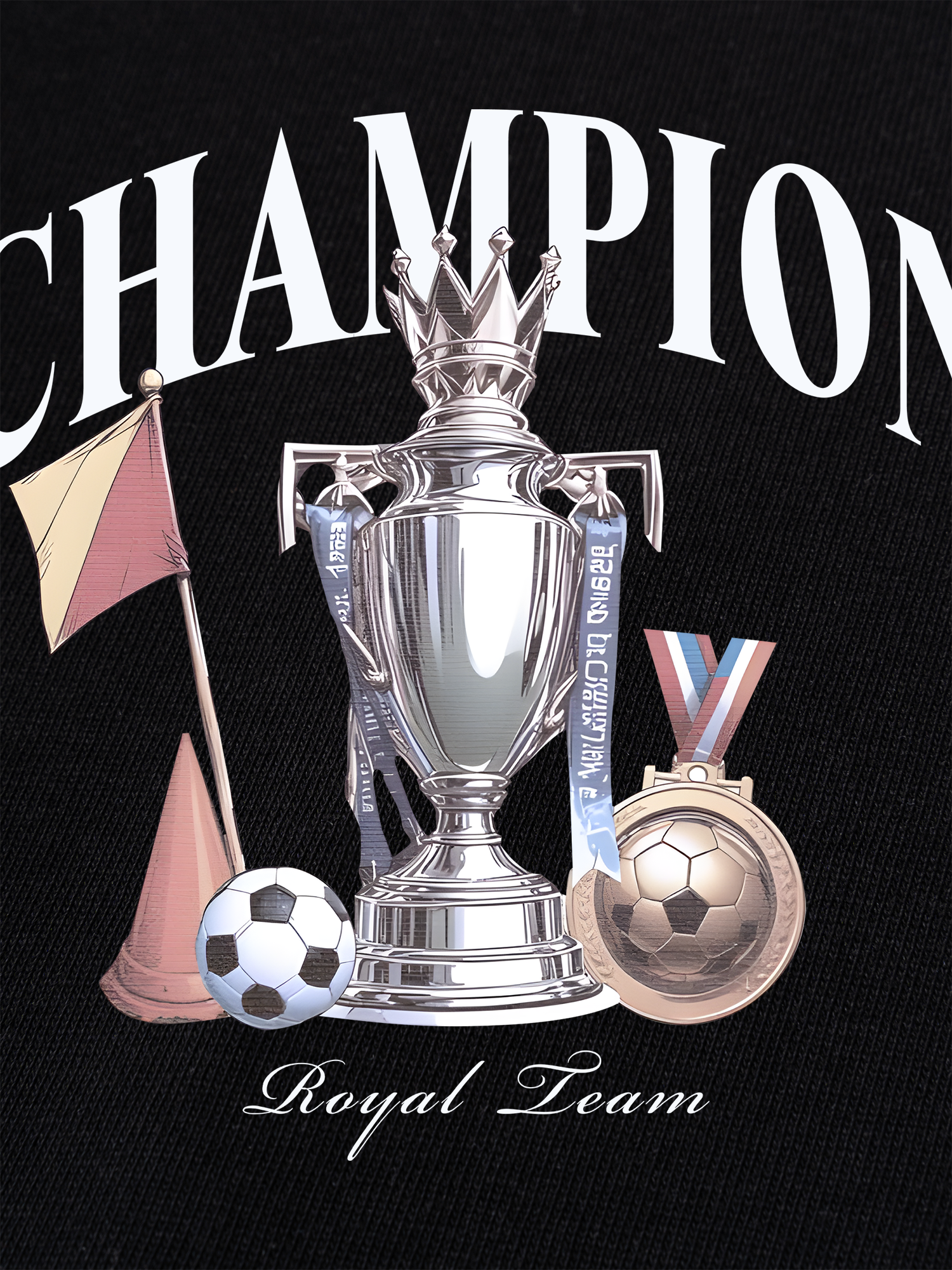 Áo Thun Ringer Relaxed Fit Champions Royal Team