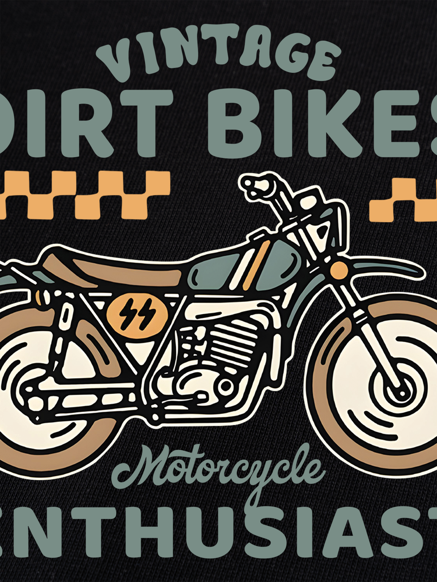 Áo Thun Ringer Relaxed Fit Vintage Dirt Bike