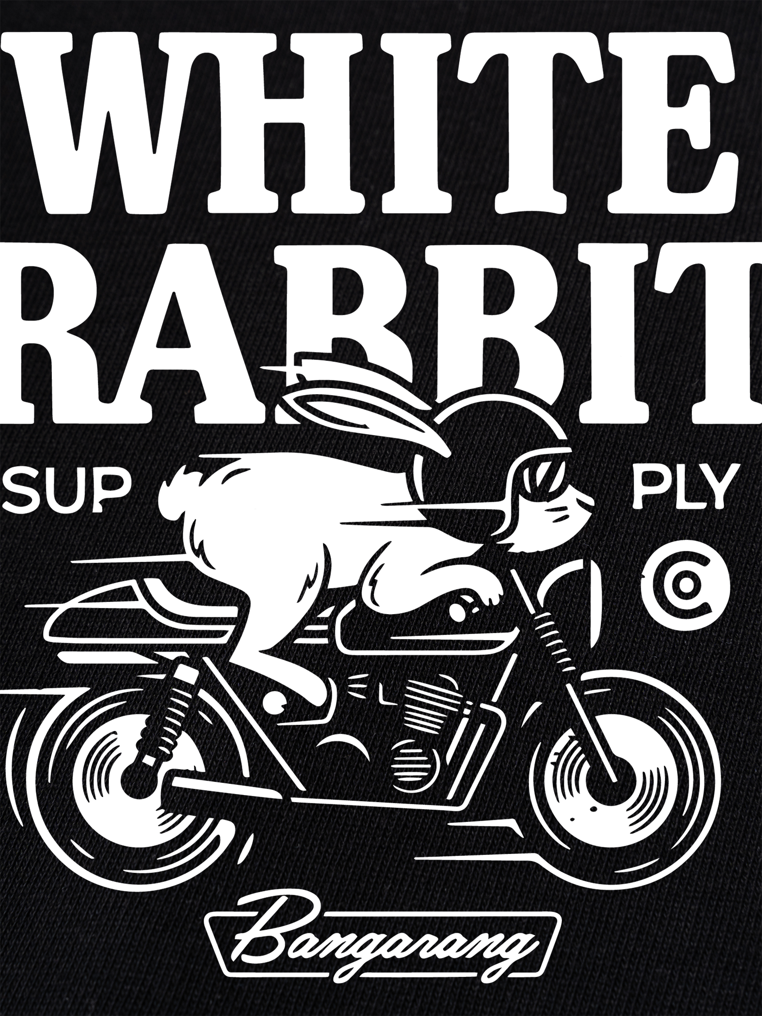 Áo Thun Ringer Relaxed Fit White Rabbit Cycling