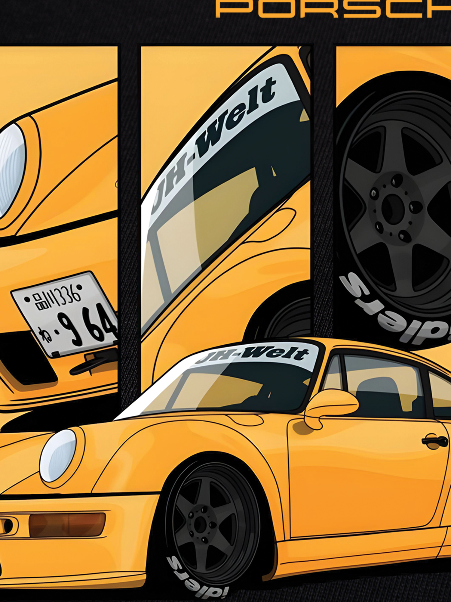 Áo Thun Ringer Relaxed Fit PORSCHE JH-Welt