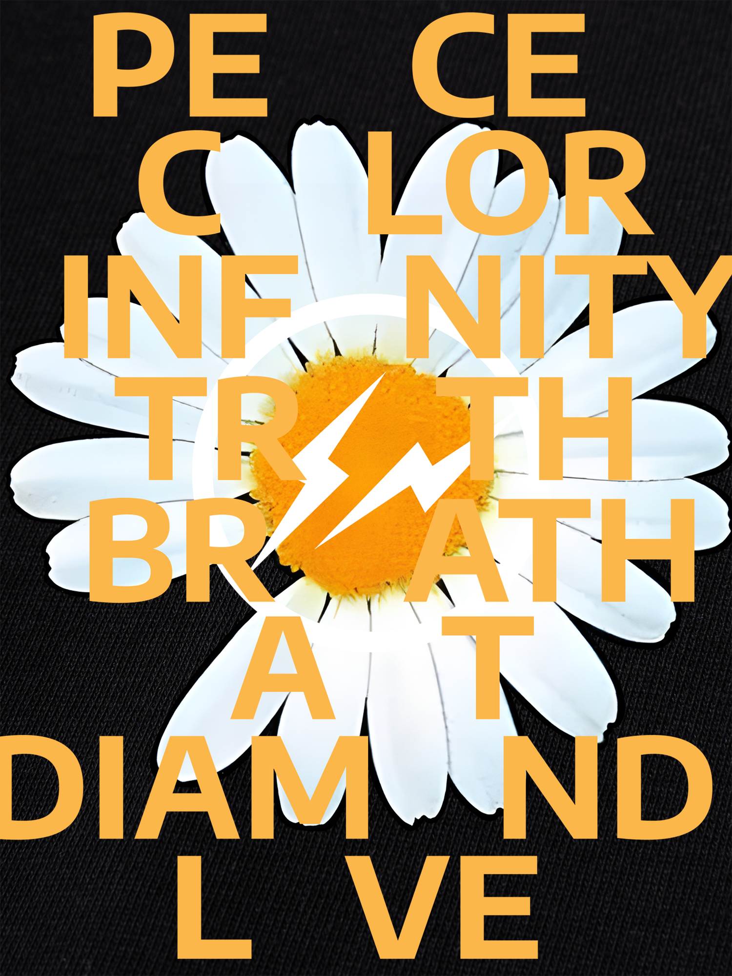 Áo Thun Ringer Relaxed Fit Floral Peace Color Love