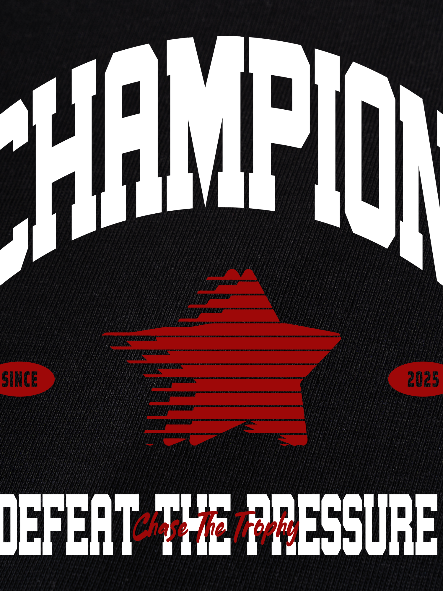 Áo Thun Ringer Relaxed Fit Champions Defeat The Pressure