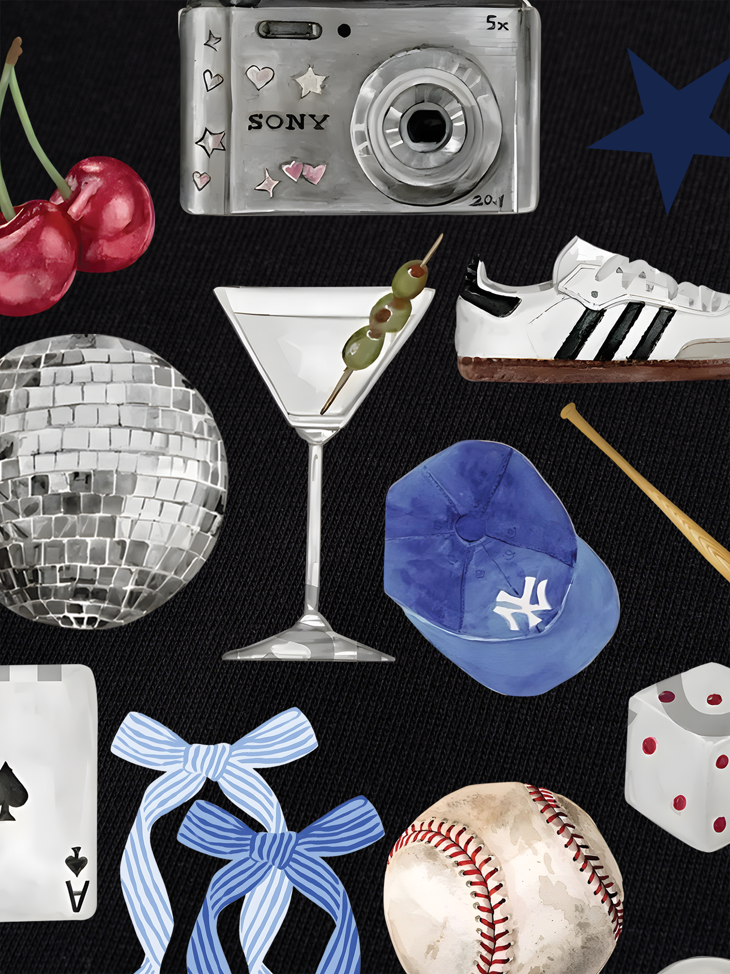 Áo Thun Ringer Relaxed Fit Baseball Cute Things