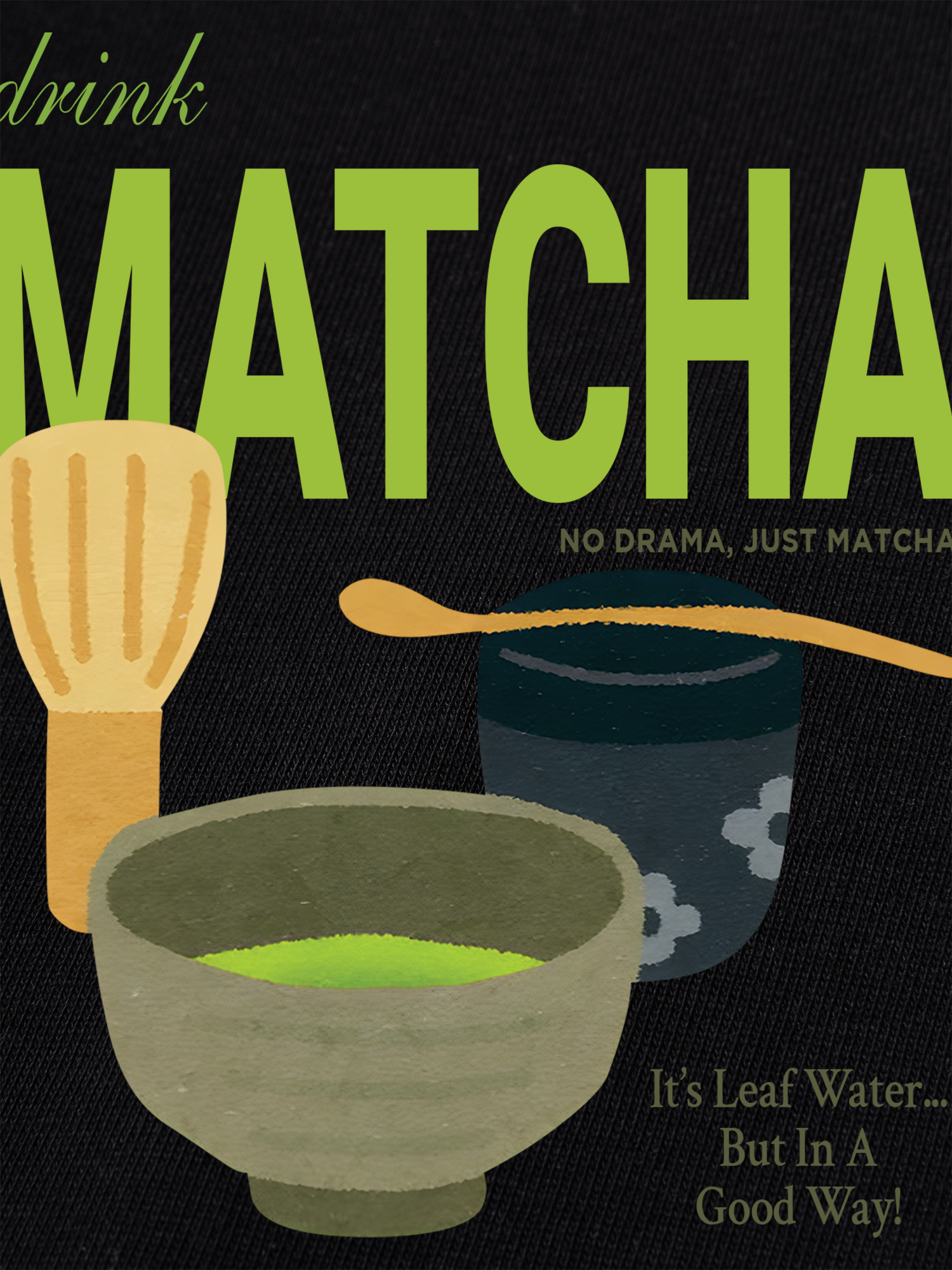 Áo Thun Ringer Relaxed Fit Drink Matcha