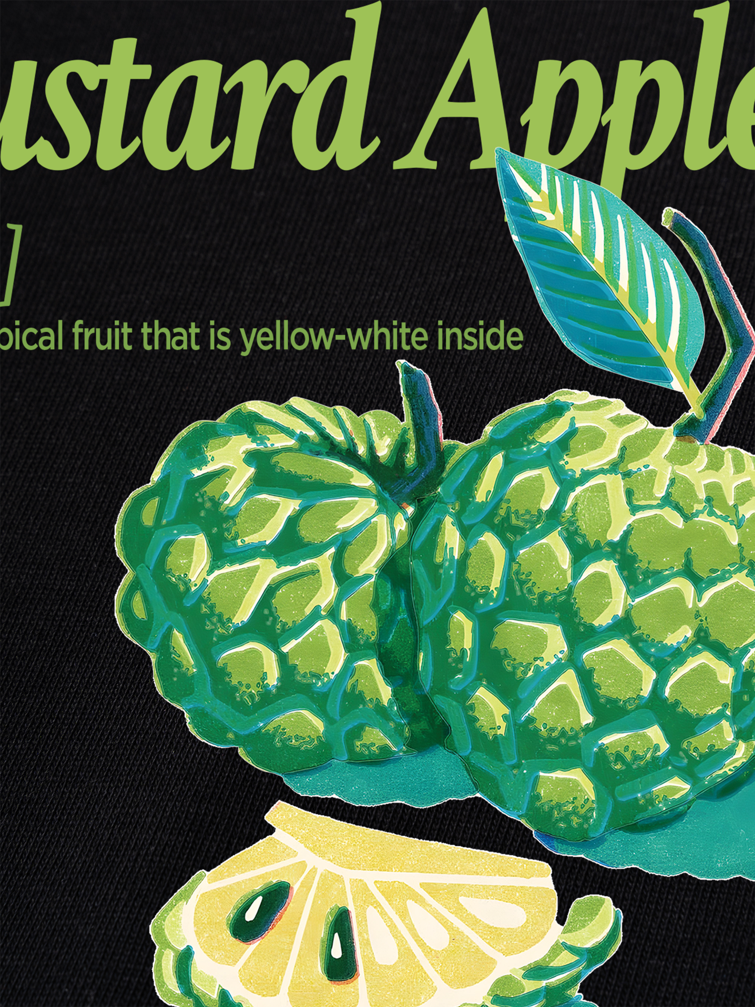 Áo Thun Ringer Relaxed Fit Tropical Custard Apple