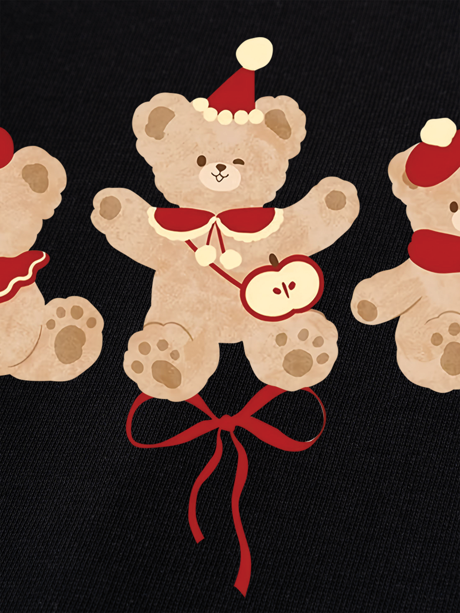 Áo Thun Ringer Relaxed Fit Cute Bear