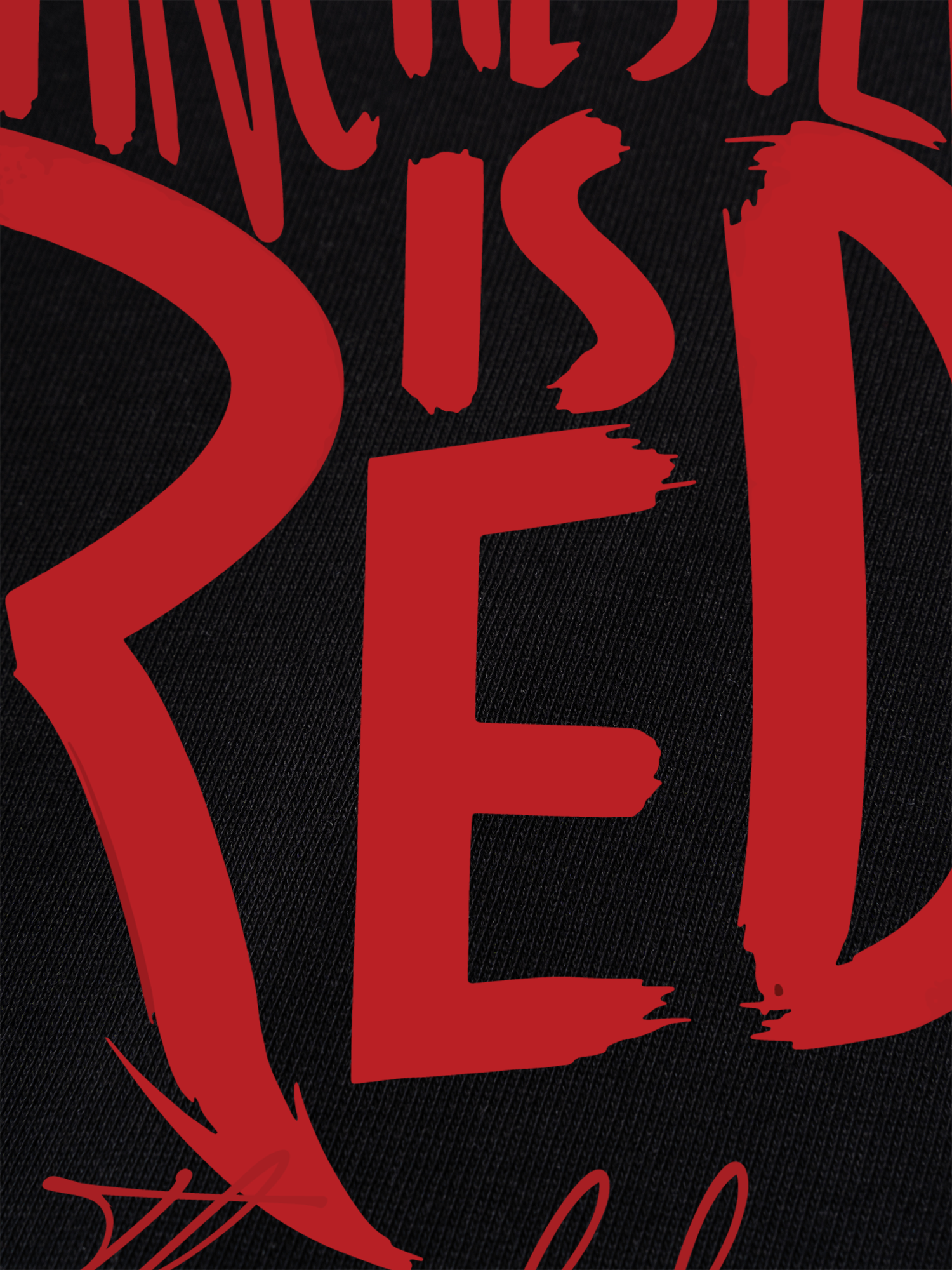 Áo Thun Ringer Relaxed Fit Manchester is Red